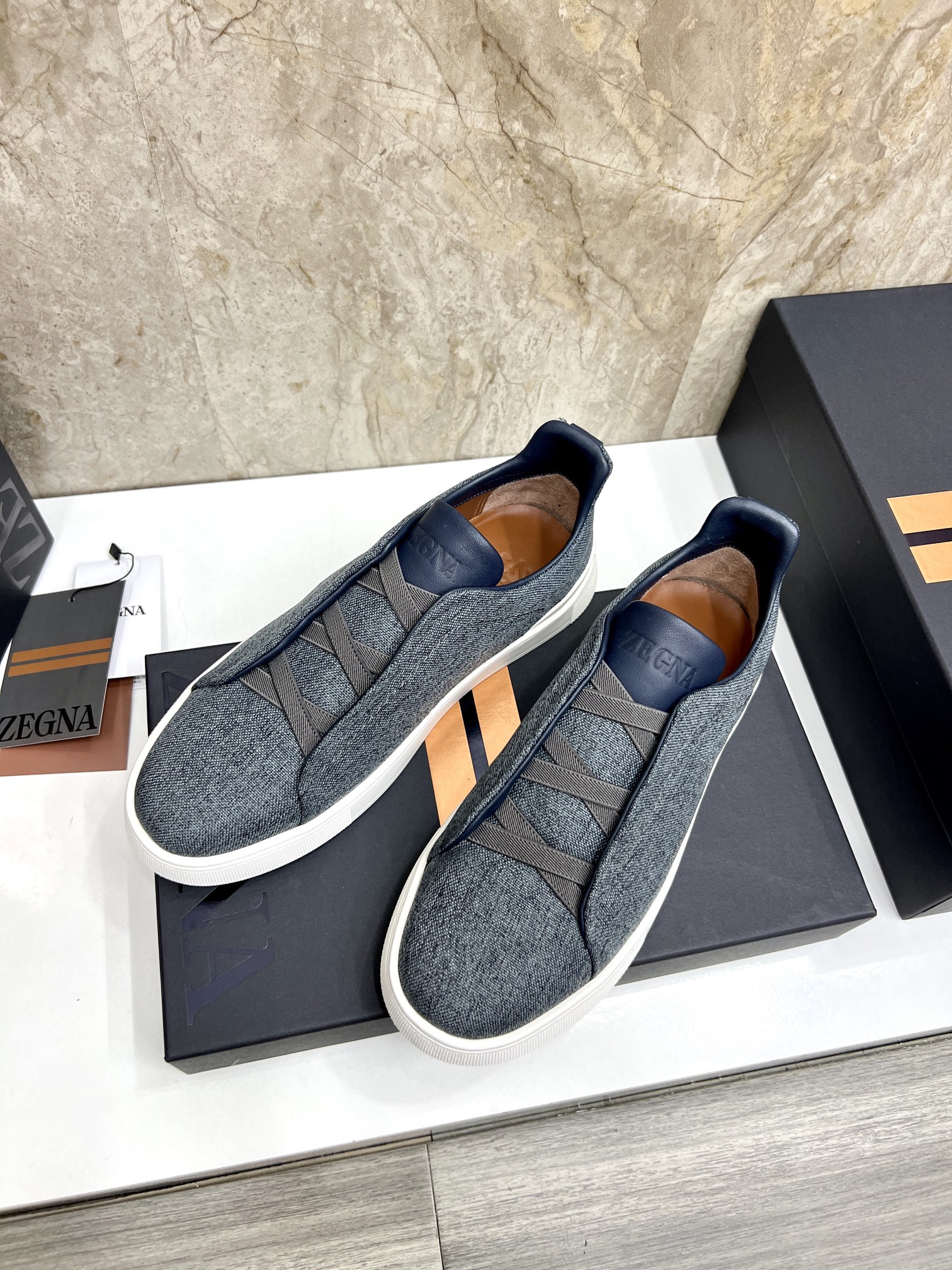 Zegna Triple Stitch Low-Top Sneakers - Leather & Suede - Casual & Comfortable 4 i1719725405 781 0