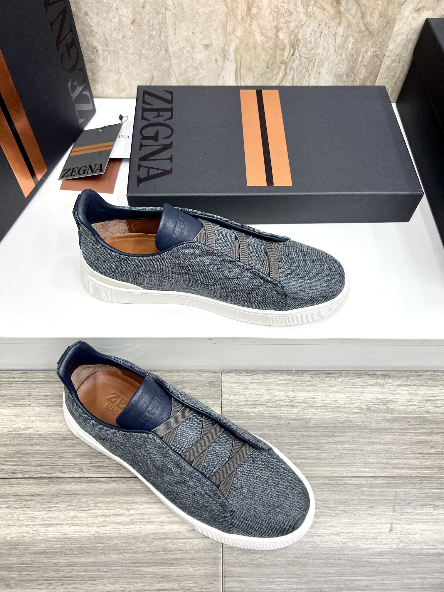 Zegna Triple Stitch Low-Top Sneakers - Leather & Suede - Casual & Comfortable 6 i1719725405 870 0