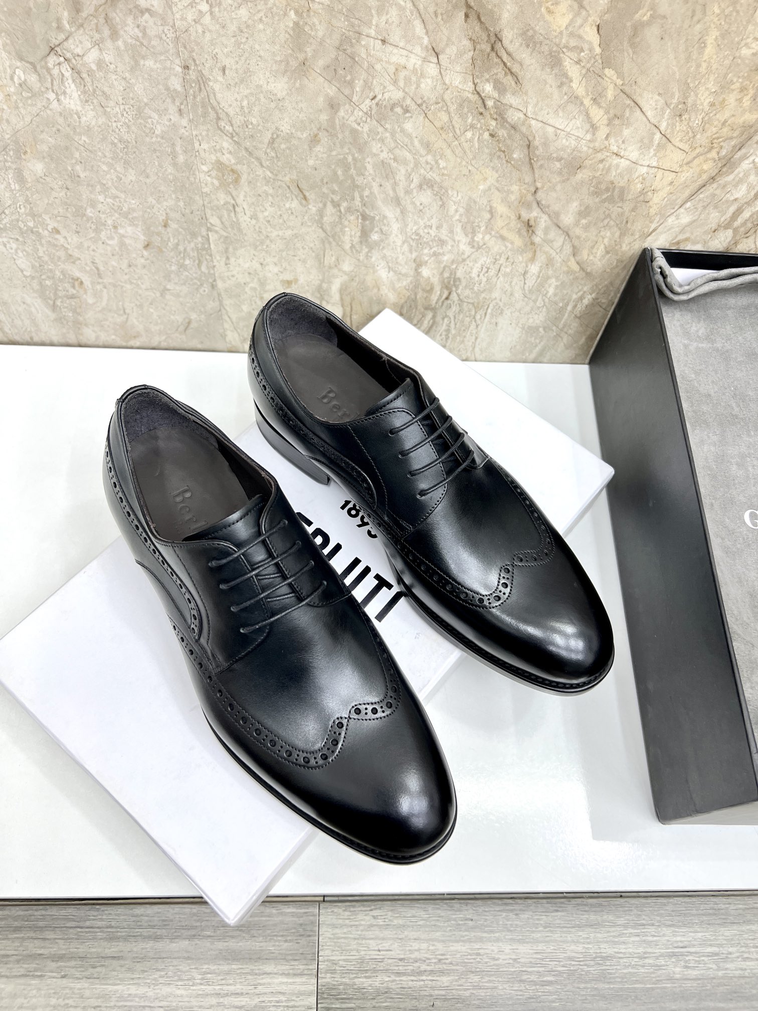 P510 Berlut* Berluti nuevos zapatos formales de los hombres coloreados a mano envío Selección de alt