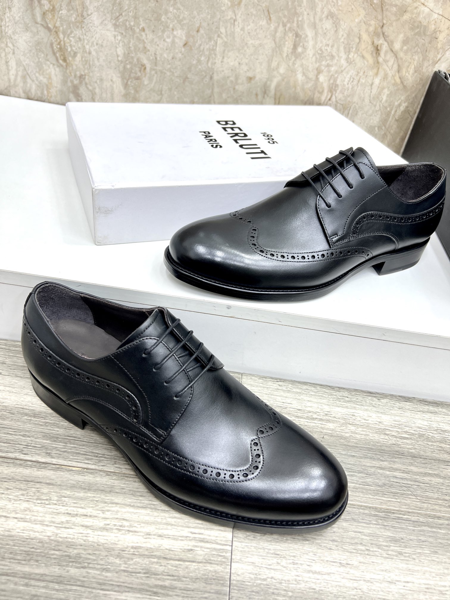 P510 Berlut* Berluti nuevos zapatos formales de los hombres coloreados a mano envío Selección de alt