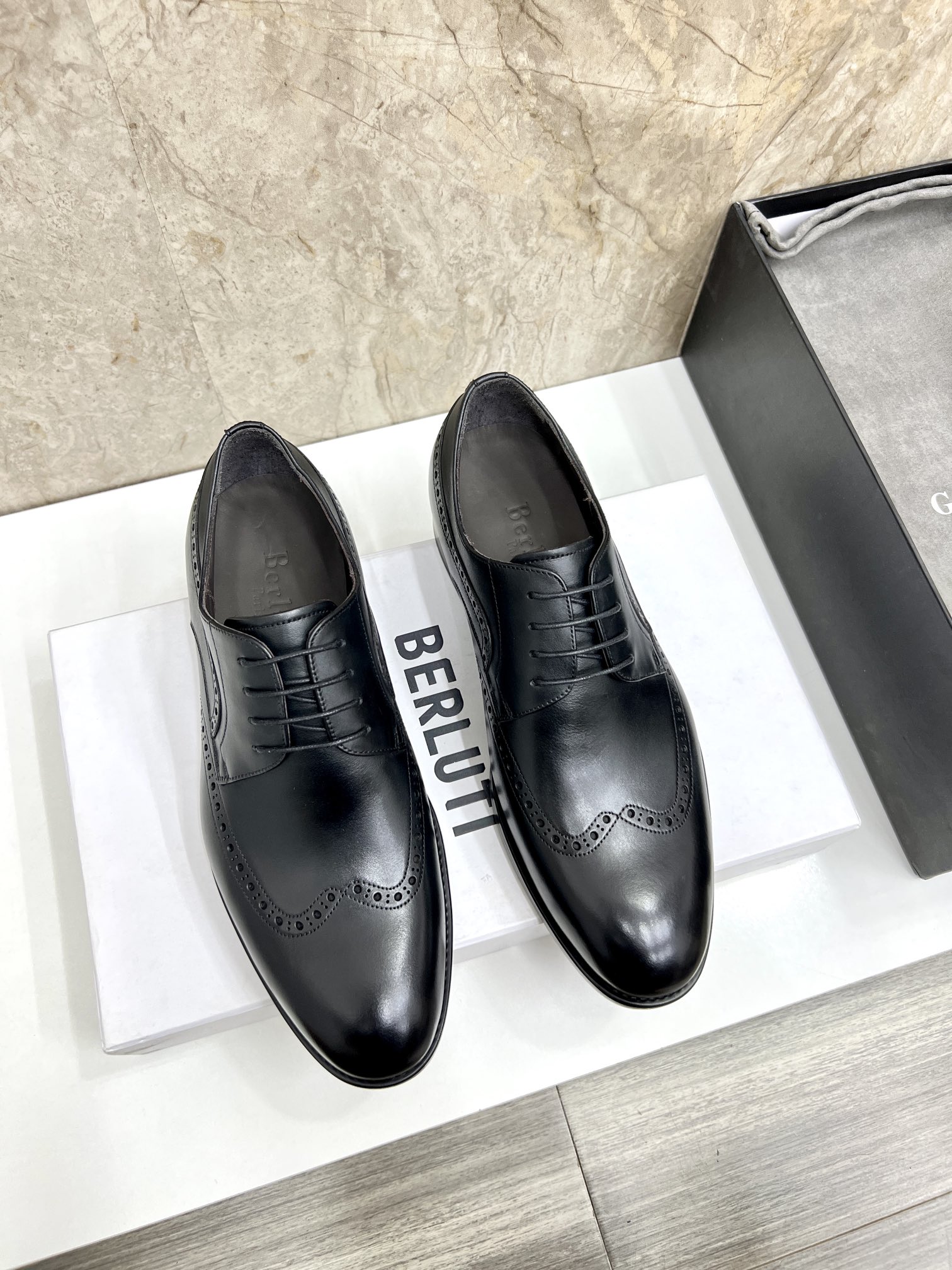 P510 Berlut* Berluti nuevos zapatos formales de los hombres coloreados a mano envío Selección de alt