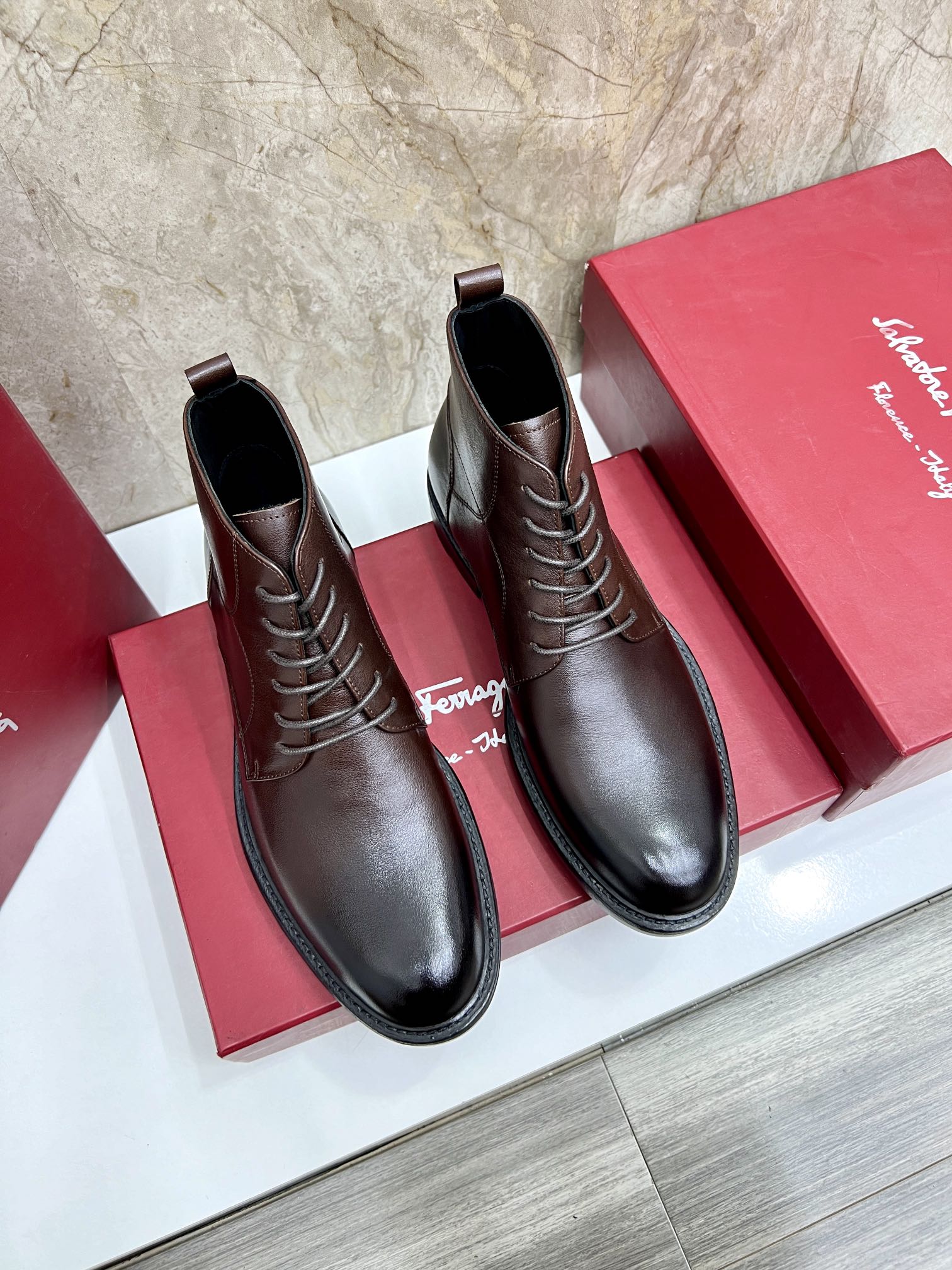 AAA+ Replica
 Ferragamo Boots Cowhide Fashion