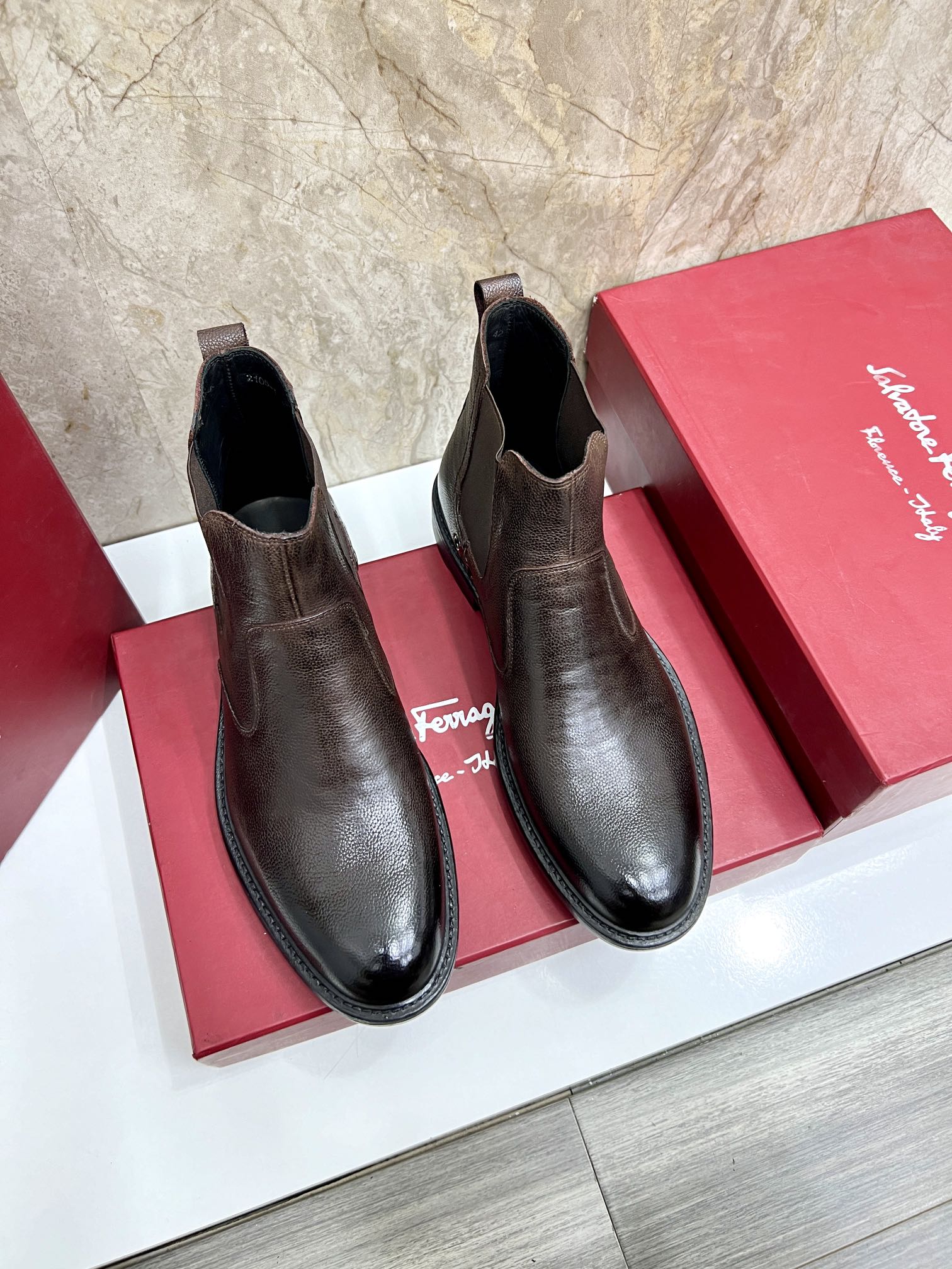 Ferragamo Boots Cowhide Fashion