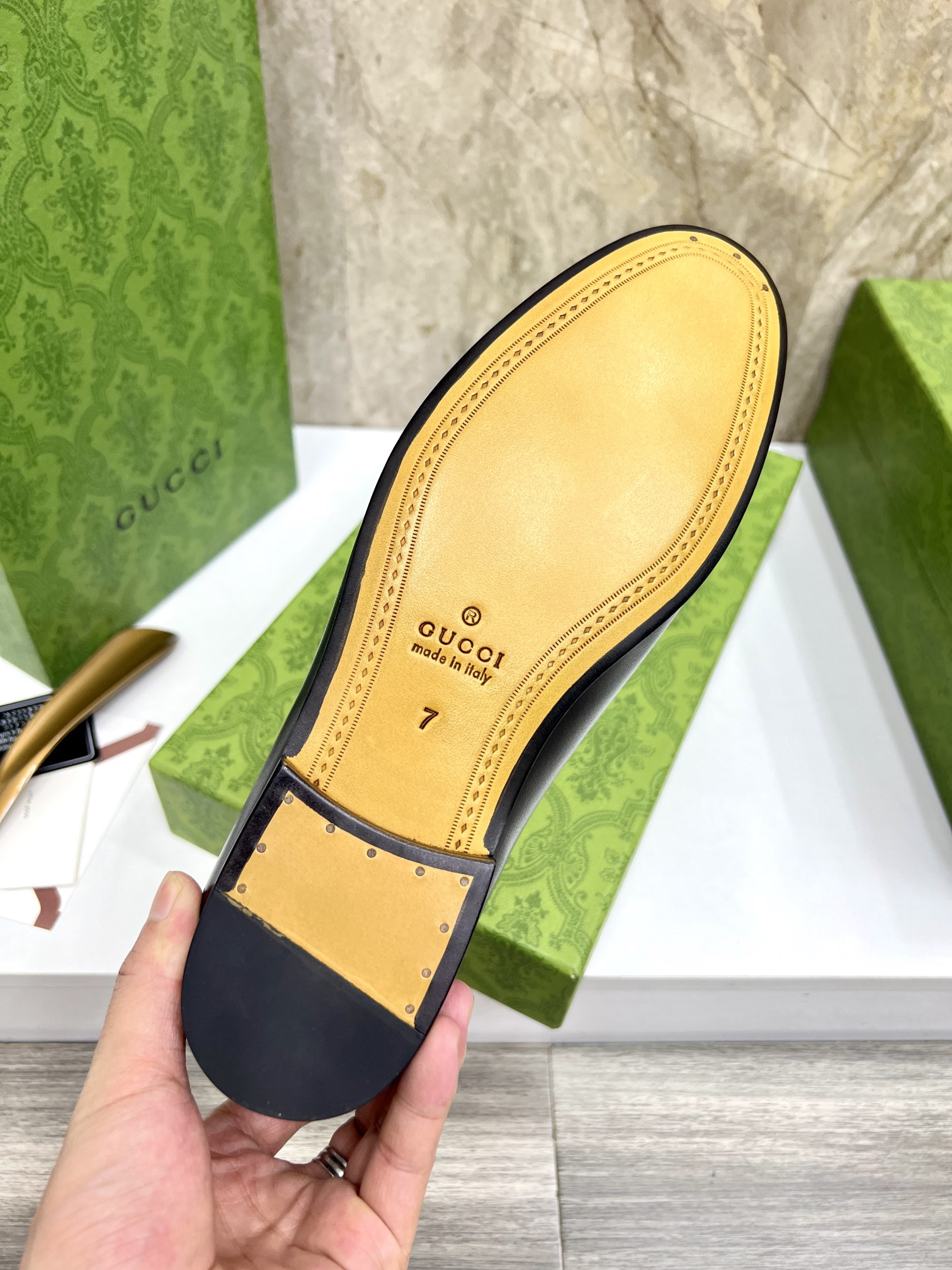 Gucci Men's Black Leather Loafers with Metal Horsebit Buckle - Size 39-44 9 i1731904828 4150 4