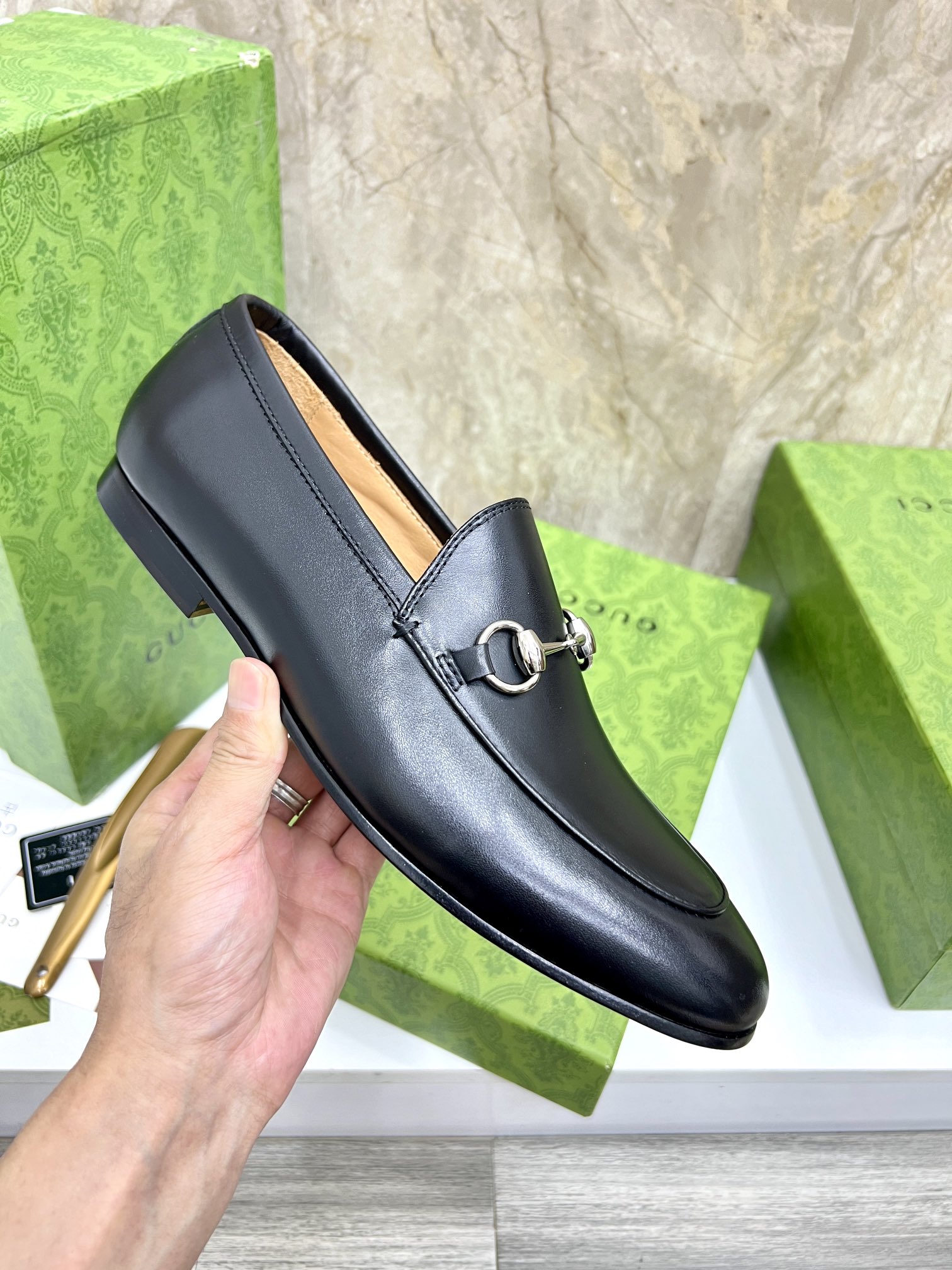 Gucci Men's Black Leather Loafers with Horsebit Detail - Size 39-44 7 i1731904900 2309 3