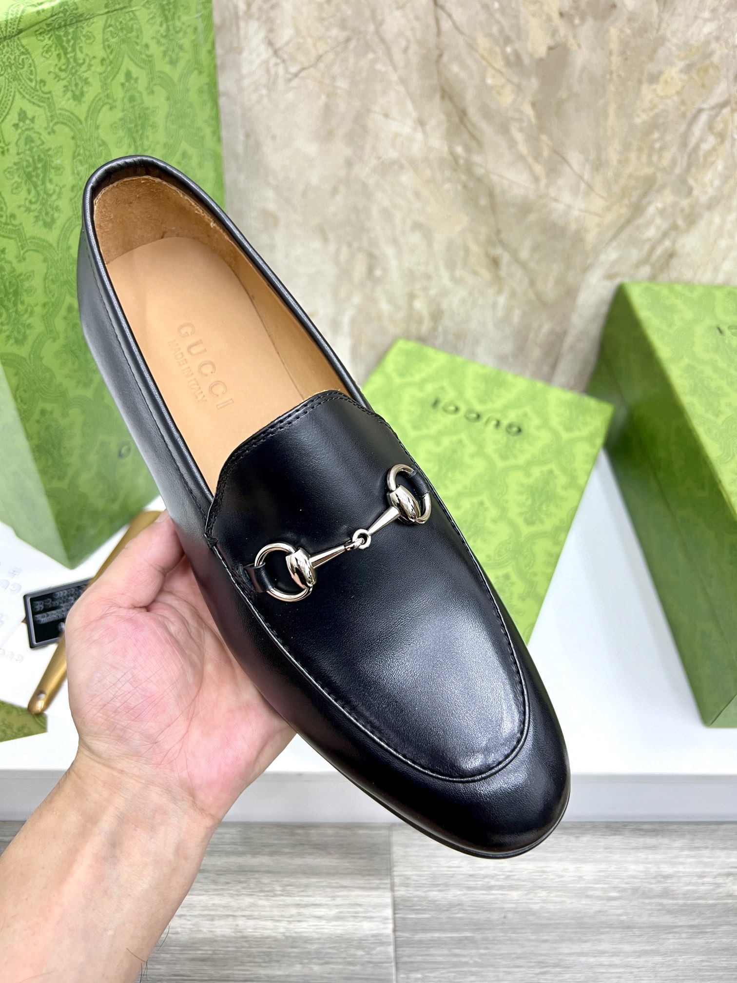 Gucci Men's Black Leather Loafers with Horsebit Detail - Size 39-44 8 i1731904900 6279 6