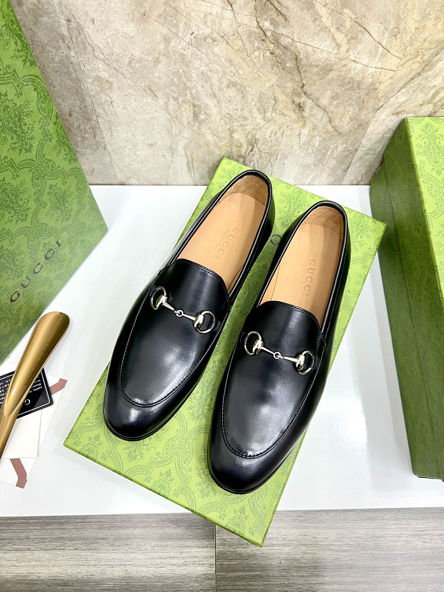 Gucci Men's Black Leather Loafers with Horsebit Detail - Size 39-44 4 i1731904900 8554 1