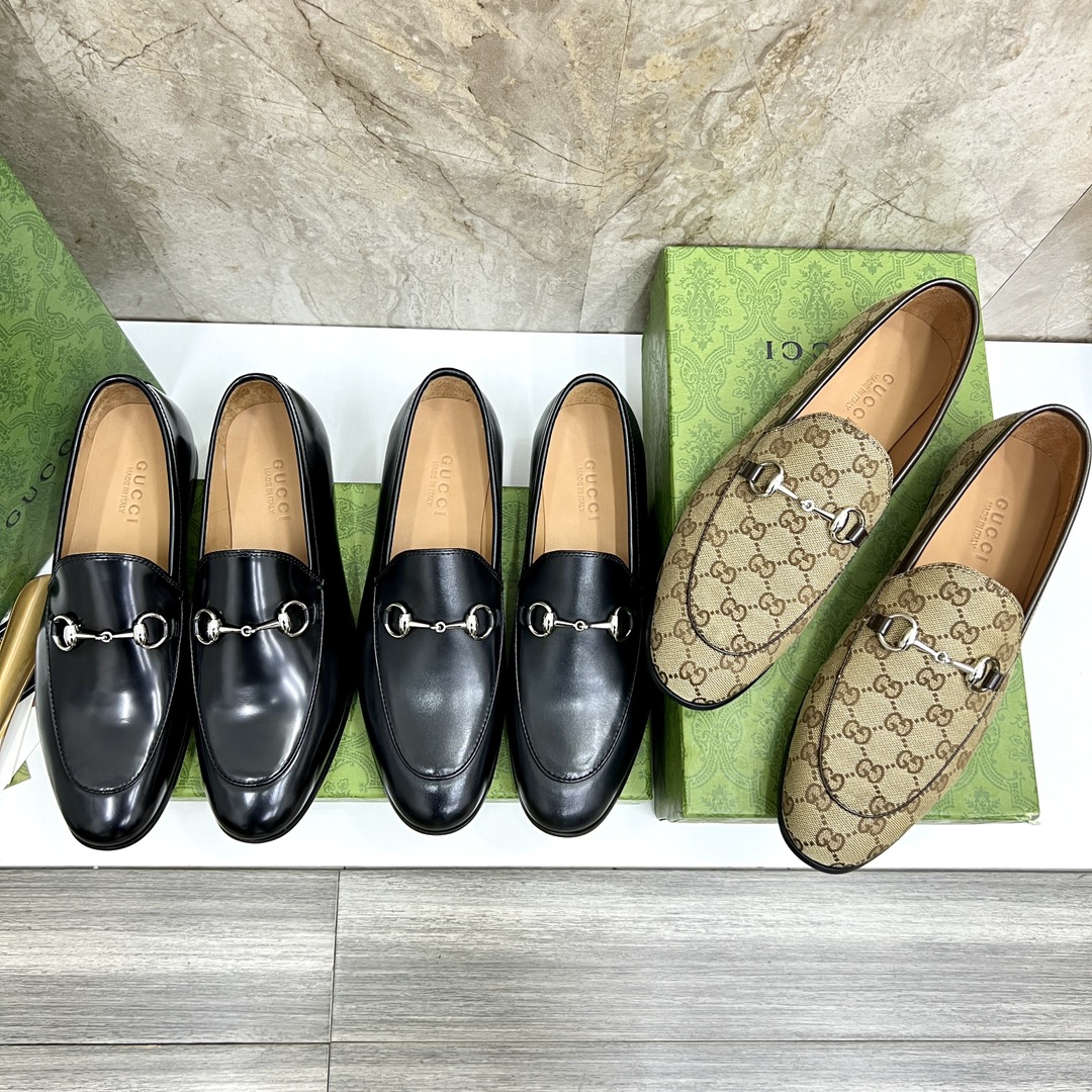 Gucci Men's Black Leather Loafers with Horsebit Detail - Size 39-44 10 i1731904900 924 7