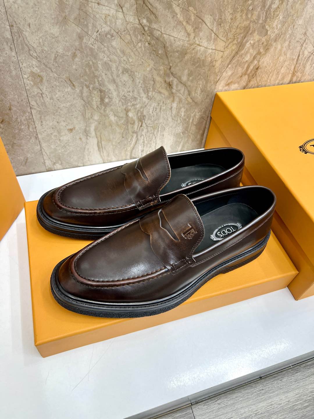 P280 [fuerte] [fuerte] [fuerte] [fuerte] calidad única original tods tods zapatos casuales de cuero 