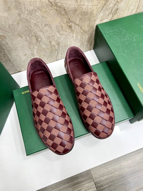 Bottega Veneta Woven Leather Loafers Lightweight Slip-Ons Shoes 1 Bottega Veneta Woven Leather Loafers Lightweight Slip-Ons Shoes