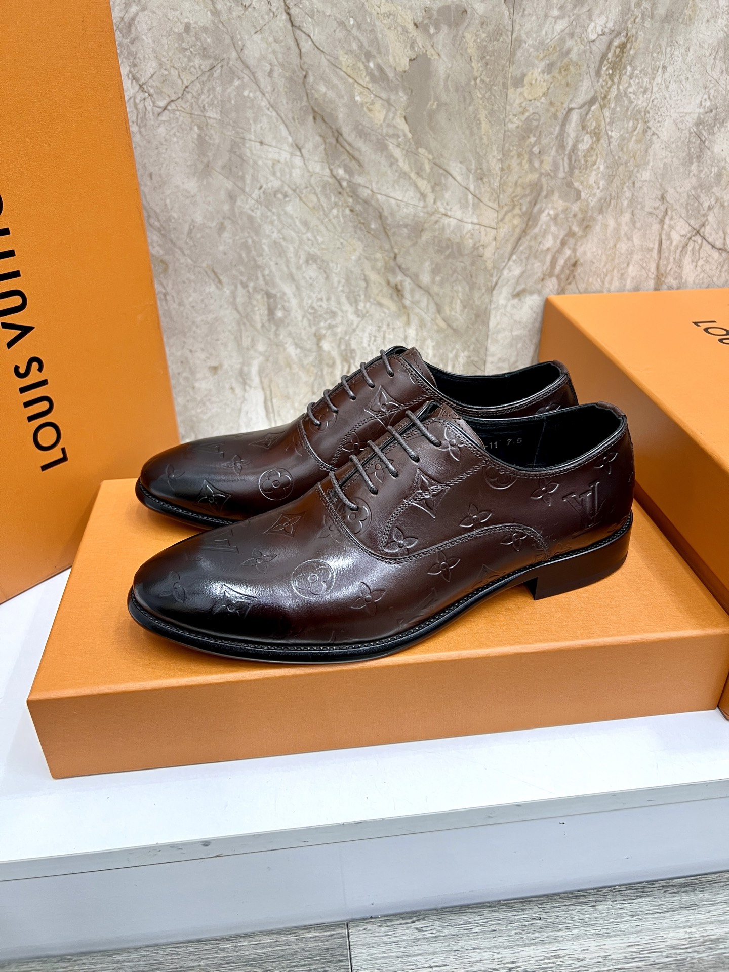 Louis Vuitton Vendome Flex Leather Oxford Dress Shoes - Monogram Detail 3 i1742488139122 1121 0 1