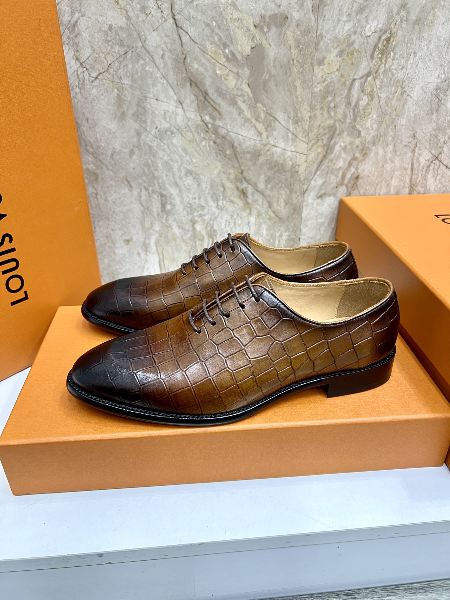 Louis Vuitton Vendome Flex Men's Leather Oxford Dress Shoes Size 38-44 3 i1742488194925 4613 0 1