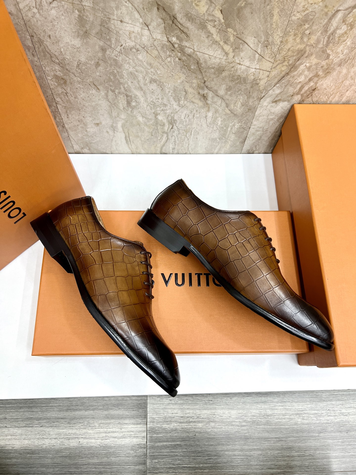 Louis Vuitton Vendome Flex Men's Leather Oxford Dress Shoes Size 38-44 5 i1742488194941 7091 0 3