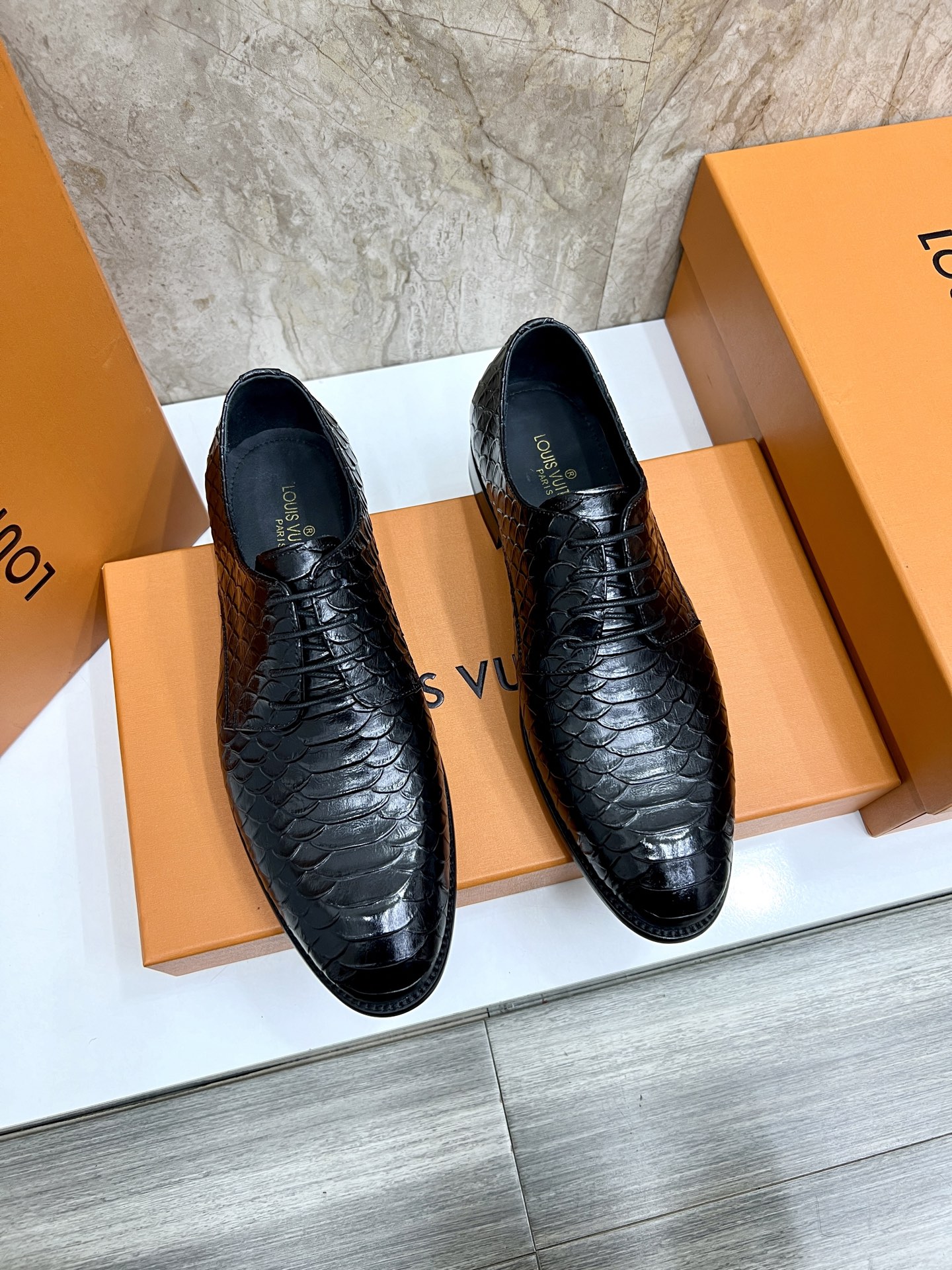 Louis Vuitton Vendome Flex Loafers - Black Leather, Monogram Detail, Sizes 38-44 2 i1742488231742 2547 0 0