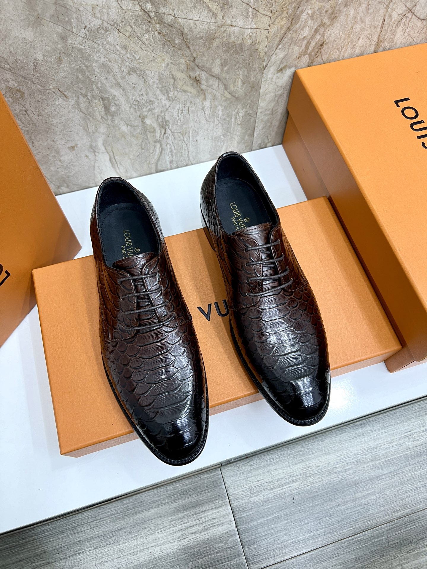 Louis Vuitton Men's Vendome Flex Loafers Imported Leather Size 38-44