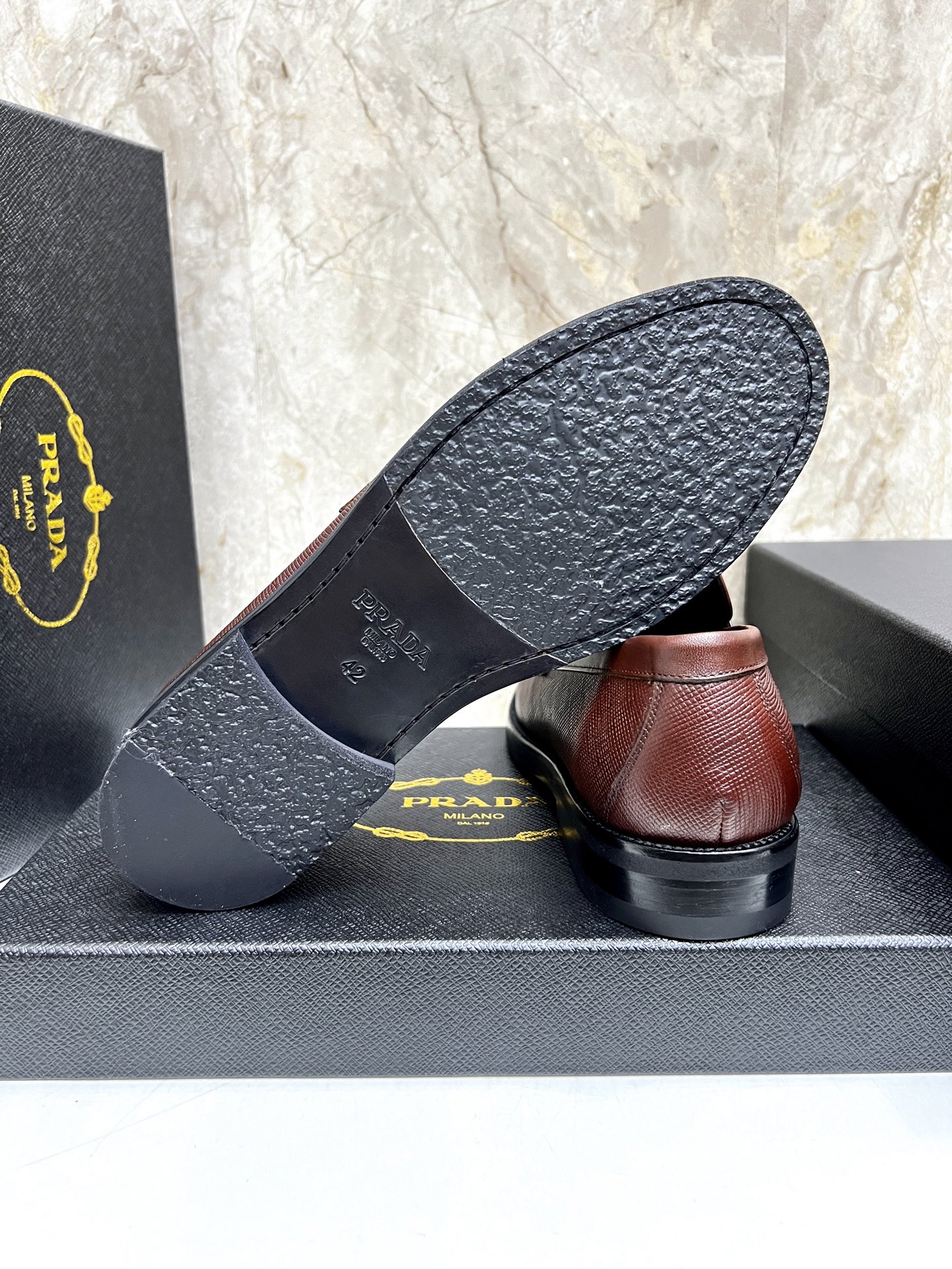 Prada Men's Leather Loafers - Premium Quality, Classic Style, Perfect Fit 9 i1745038342382 5143 0 7