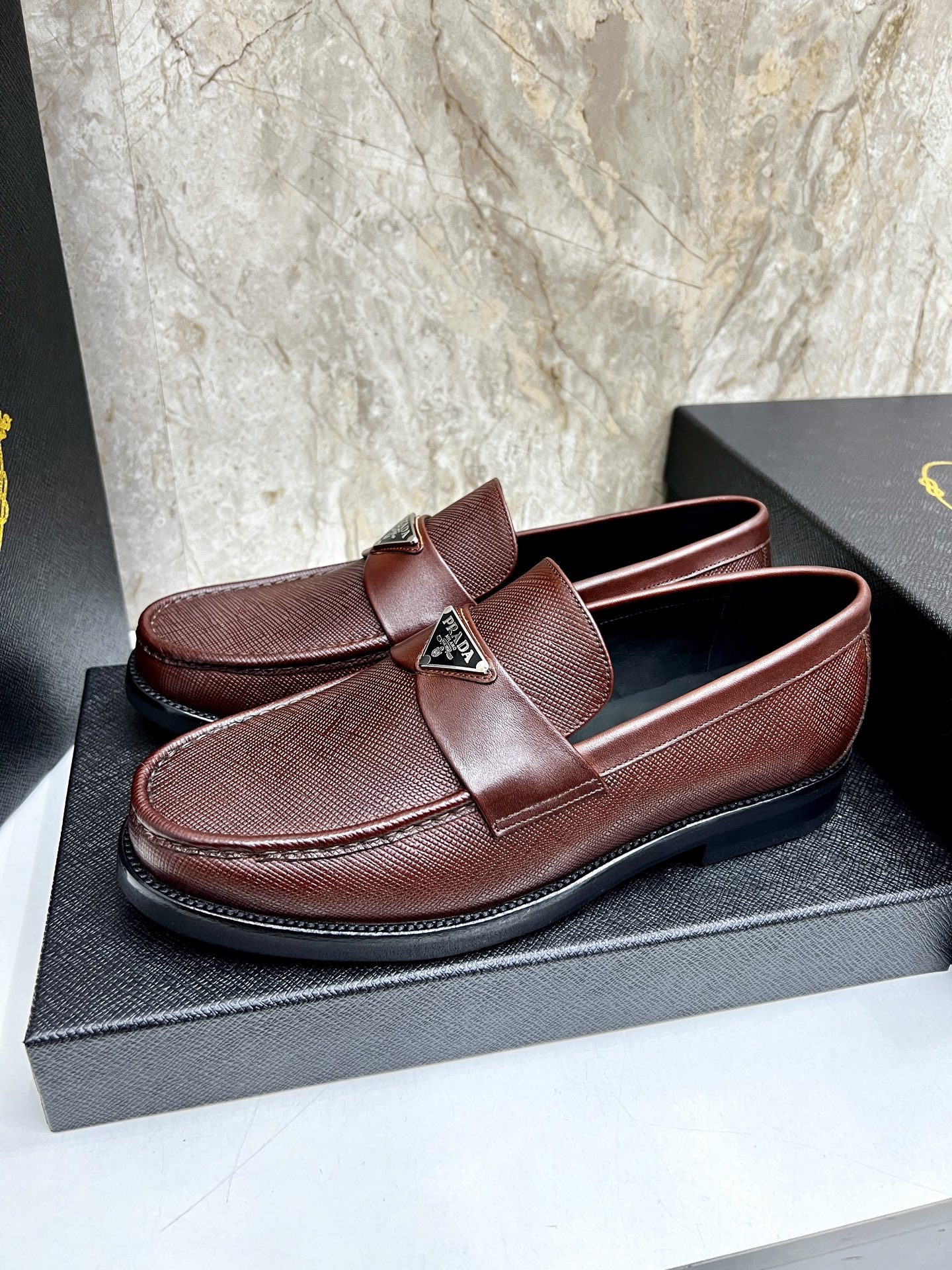 Prada Men's Leather Loafers - Premium Quality, Classic Style, Perfect Fit 3 i1745038342431 9455 0 1