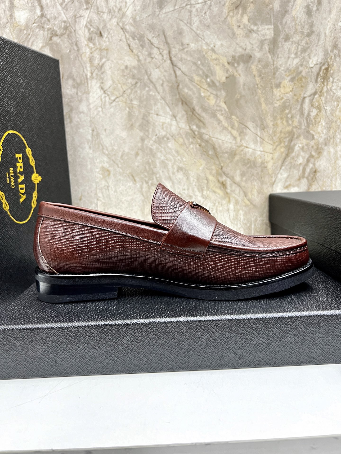 Prada Men's Leather Loafers - Premium Quality, Classic Style, Perfect Fit 7 i1745038342460 8710 0 5