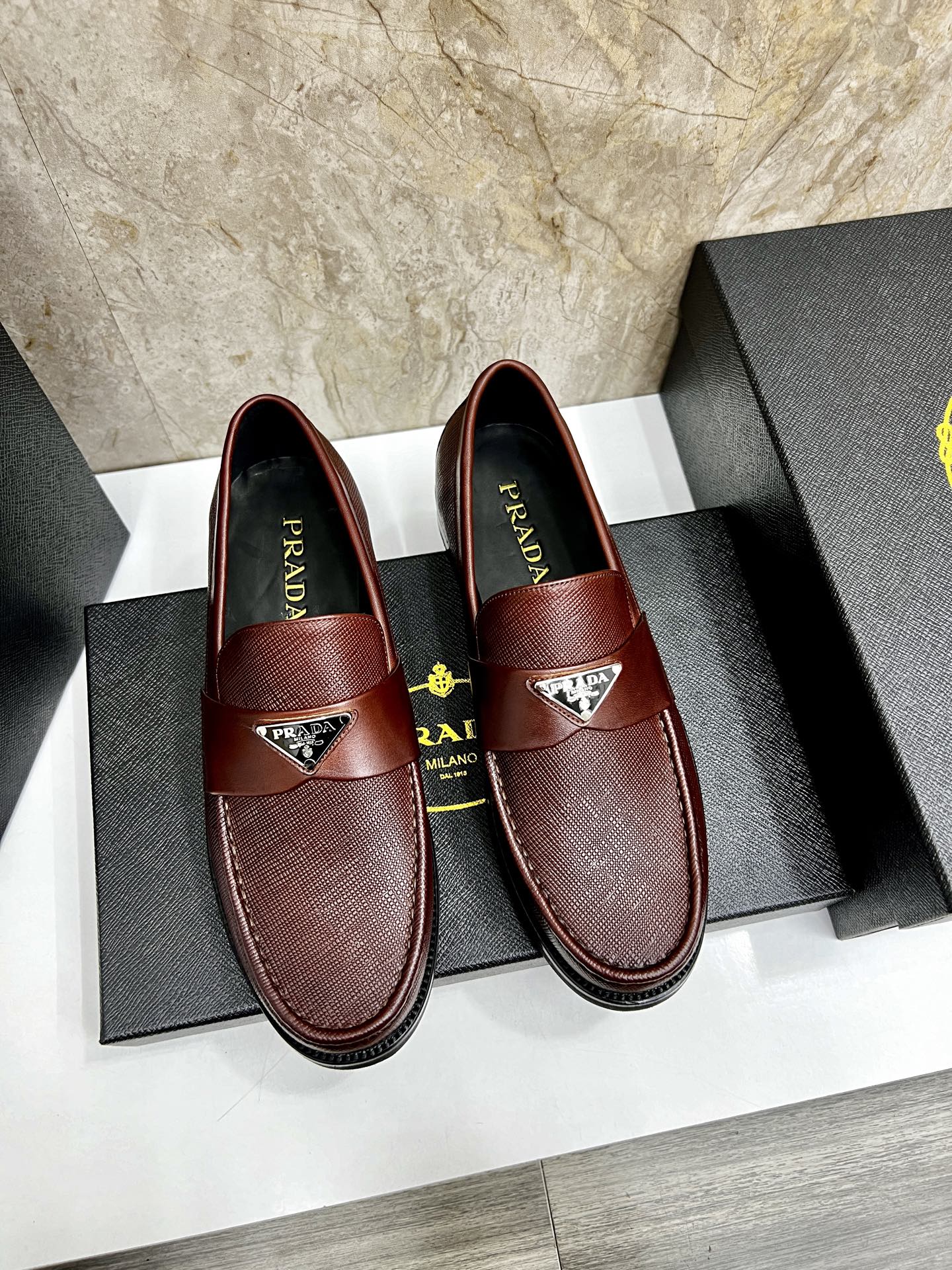 Prada Men's Leather Loafers - Premium Quality, Classic Style, Perfect Fit 2 i1745038342478 3028 0 0