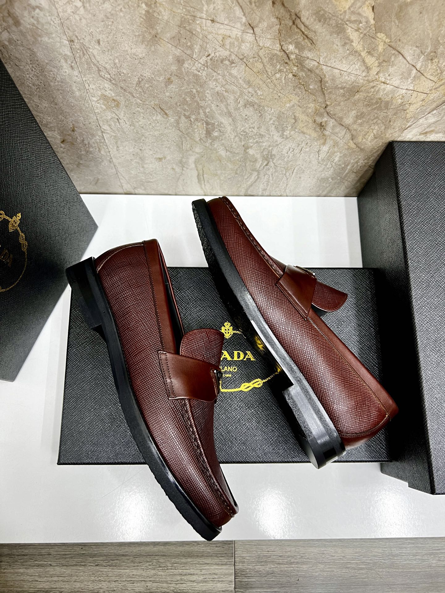 Prada Men's Leather Loafers - Premium Quality, Classic Style, Perfect Fit 5 i1745038343286 9528 0 3