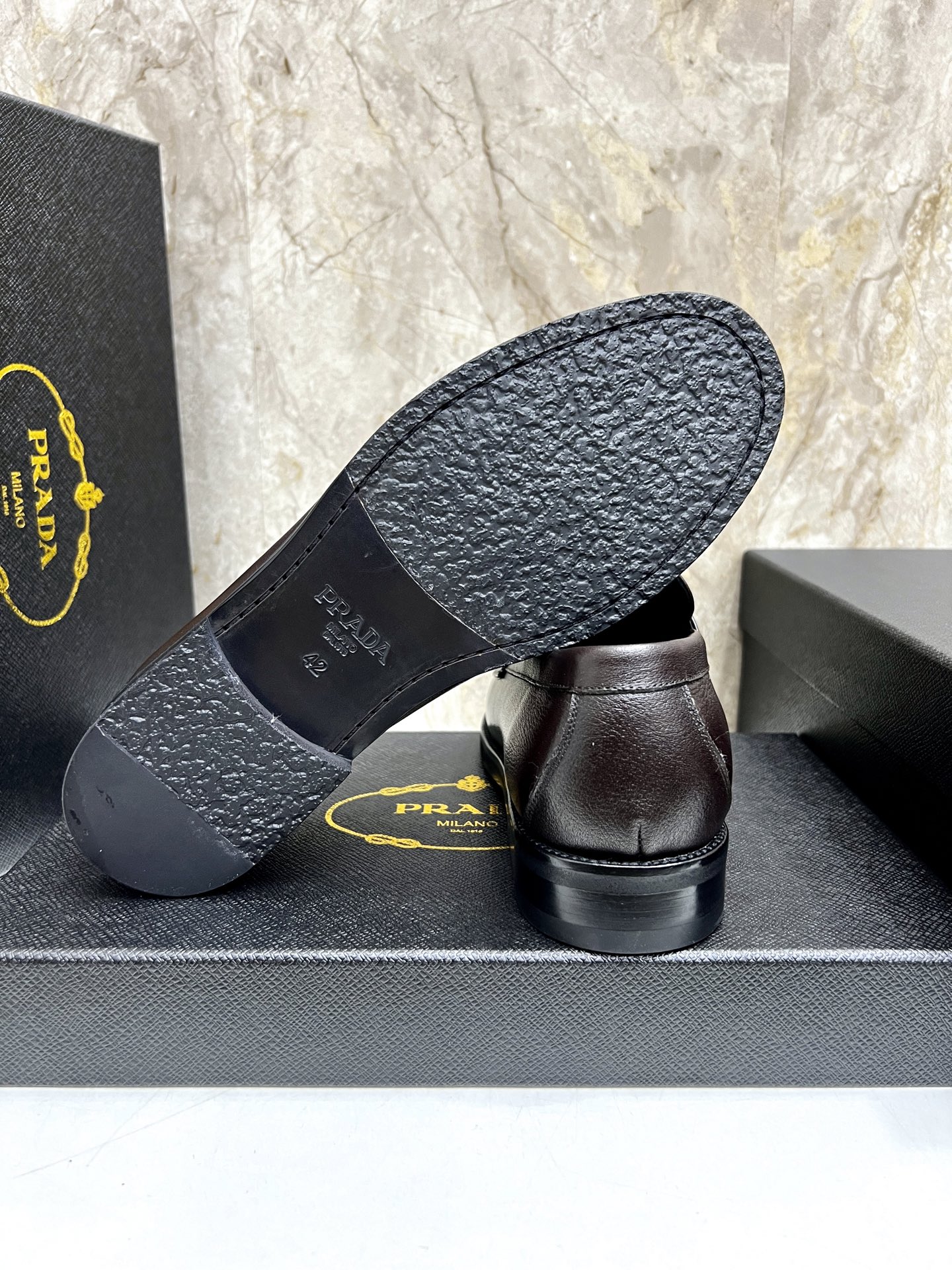 Prada Men's Leather Loafers - Premium Italian Craftsmanship 9 i1745038435757 923 0 7
