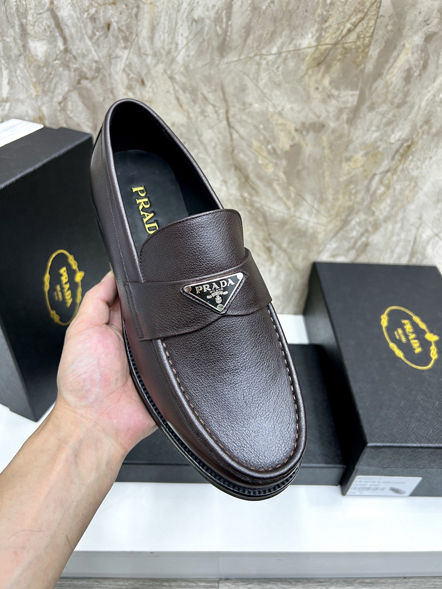 Prada Men's Leather Loafers - Premium Italian Craftsmanship 8 i1745038436732 5899 0 6