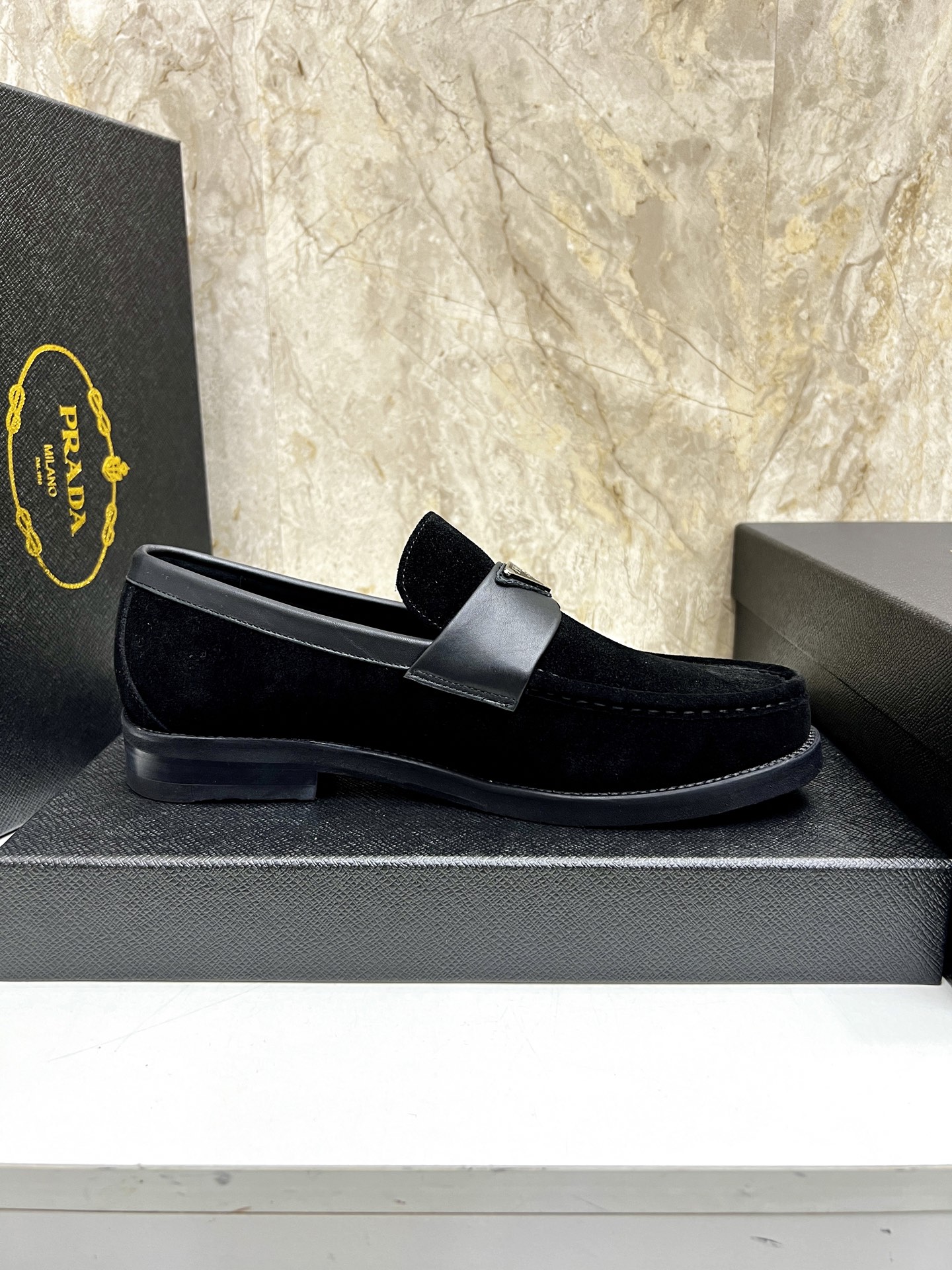 Prada Men's Leather Loafers - Premium Quality, Comfortable Fit 7 i1745038461415 9212 0 5