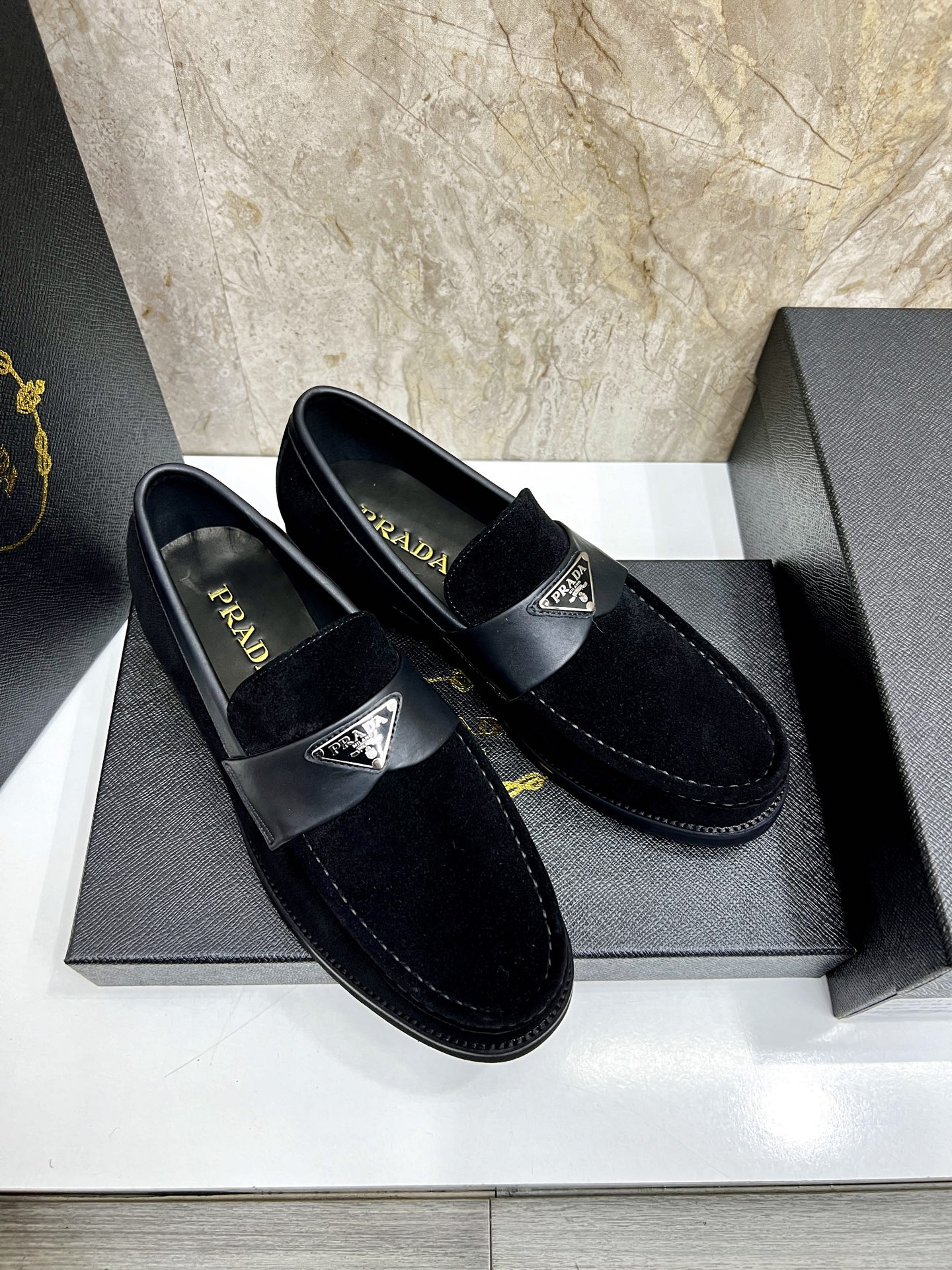 Prada Men's Leather Loafers - Premium Quality, Comfortable Fit 4 i1745038461418 3411 0 2