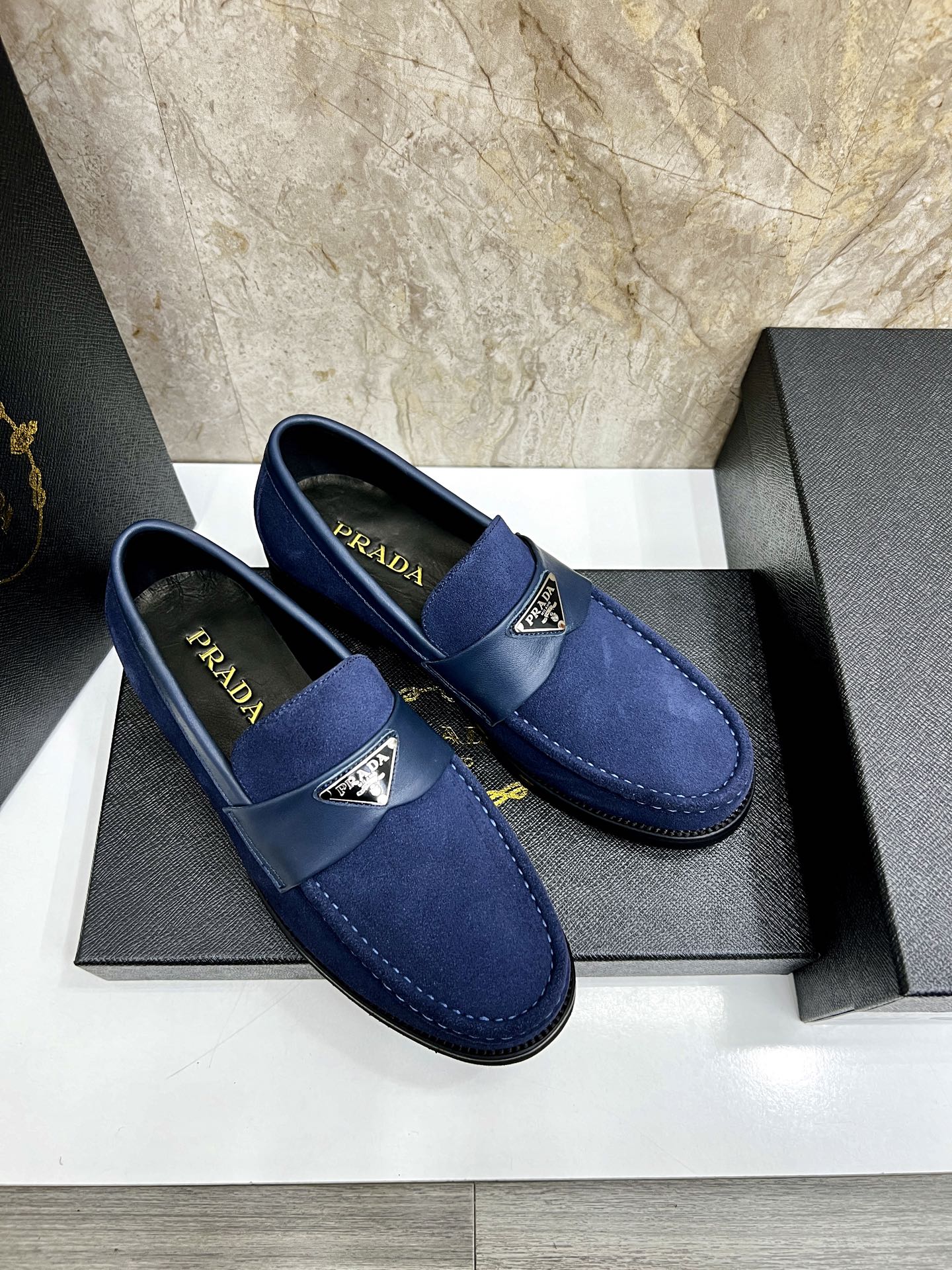 Prada Men's Leather Loafers - Premium Quality, Comfortable & Stylish 4 i1745038559803 447 0 2