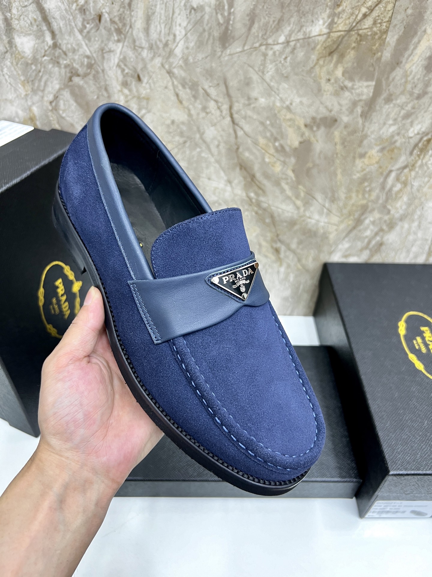 Prada Men's Leather Loafers - Premium Quality, Comfortable & Stylish 8 i1745038559820 6576 0 6