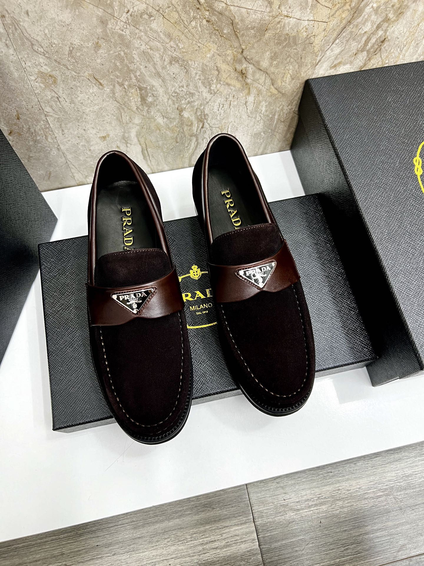 Prada Men's Leather Loafers - Premium Quality & Comfort, Sizes 38-44 2 i1745038570906 7589 0 0