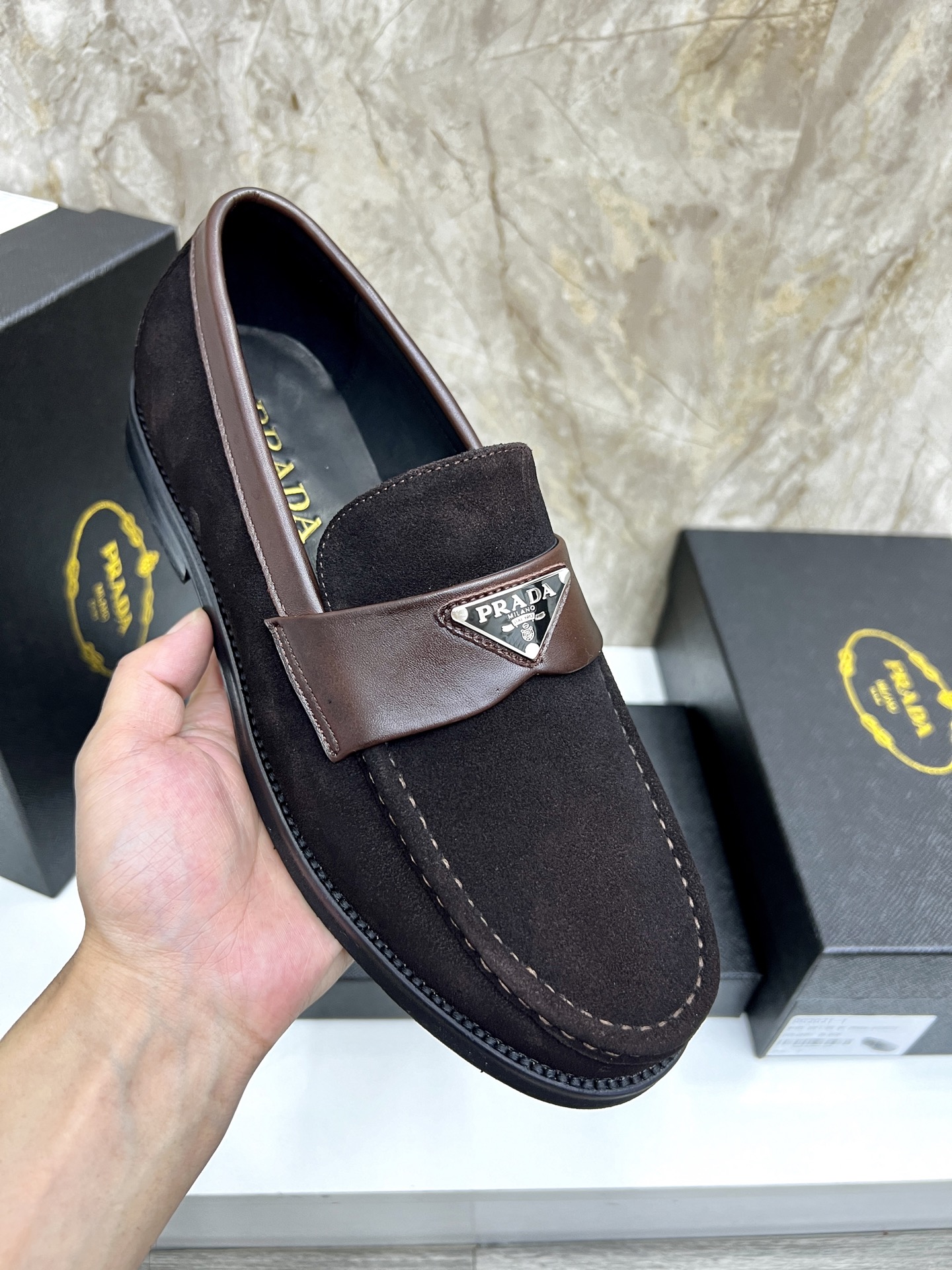 Prada Men's Leather Loafers - Premium Quality & Comfort, Sizes 38-44 8 i1745038570956 3345 0 6
