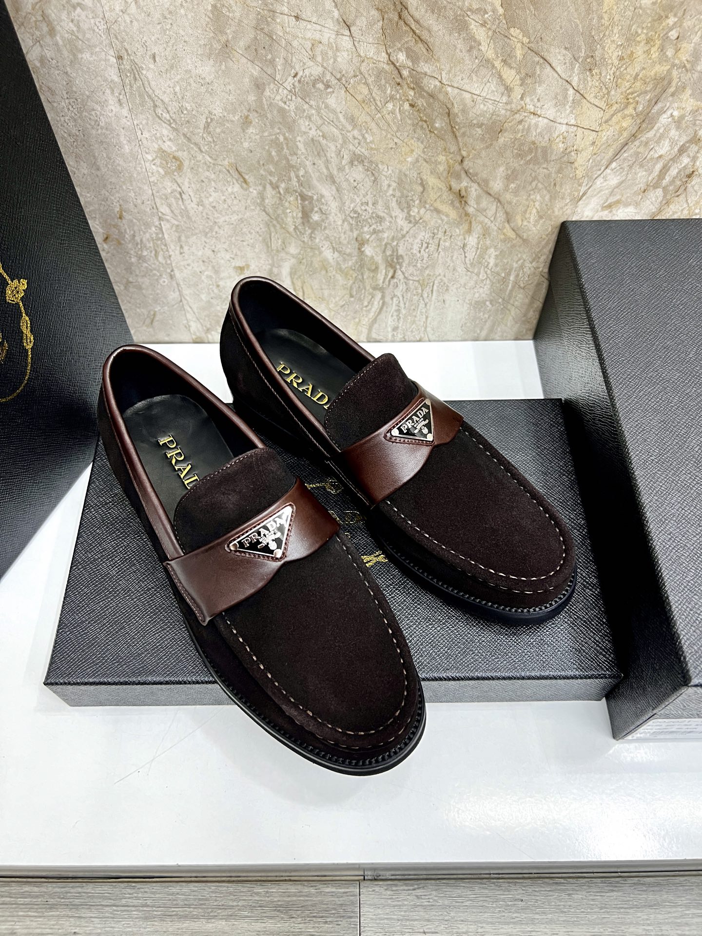 Prada Men's Leather Loafers - Premium Quality & Comfort, Sizes 38-44 4 i1745038571027 9054 0 2