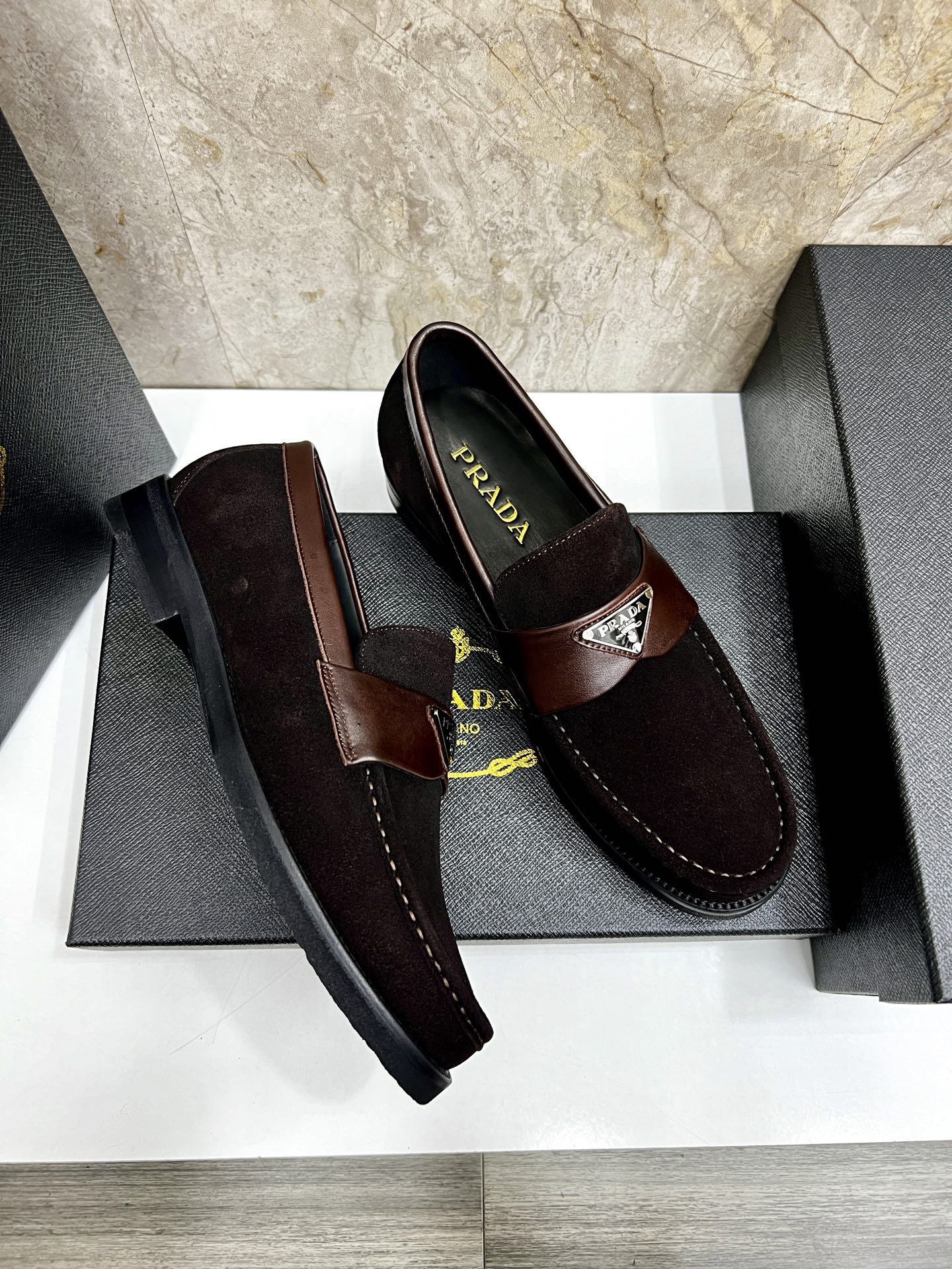 Prada Men's Leather Loafers - Premium Quality & Comfort, Sizes 38-44 5 i1745038571913 1201 0 3