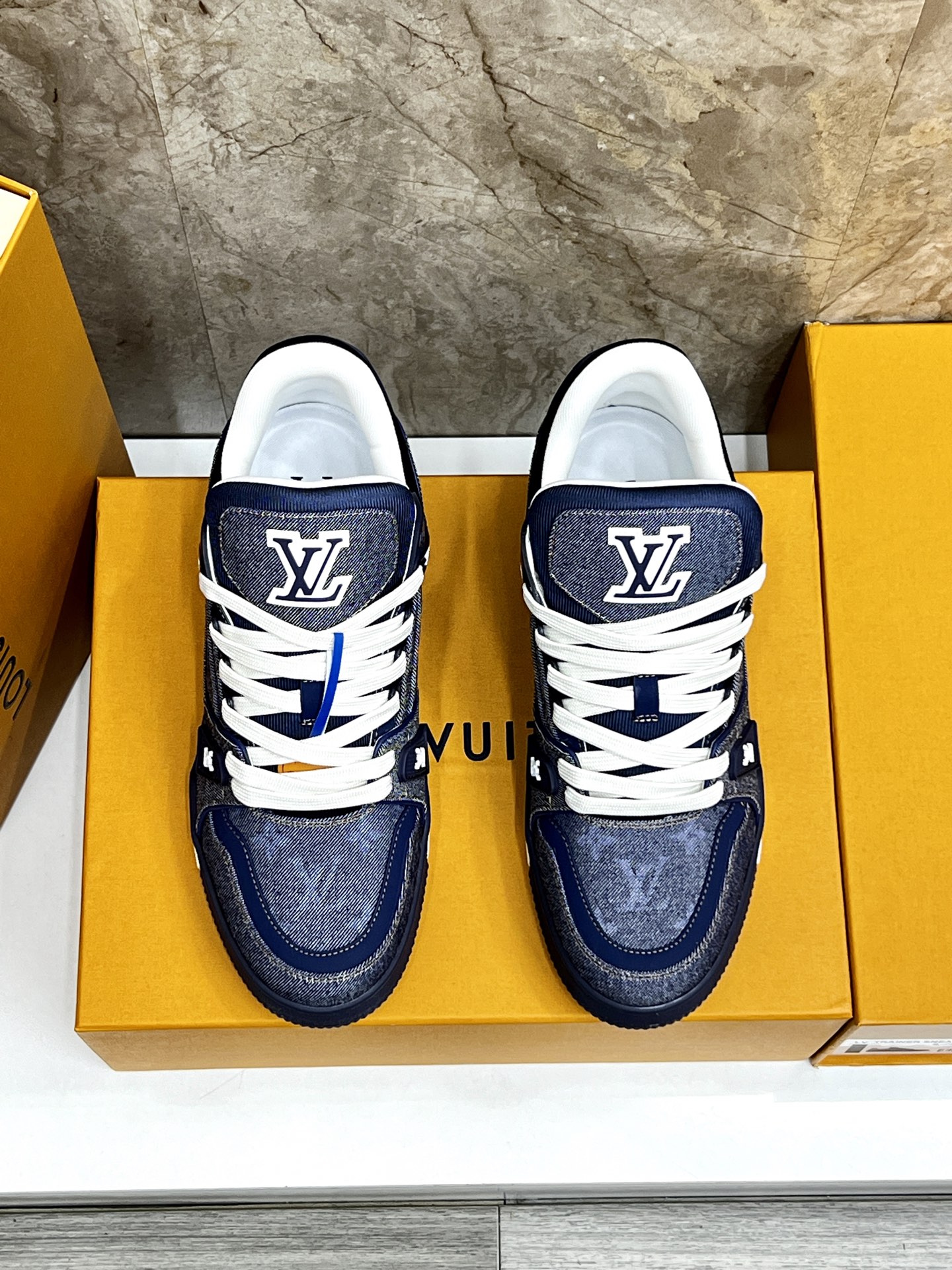 Louis Vuitton Trainer Sneaker: Denim Blue, Perfect for Men, Sizes 35-44 3 i1745214898208 5067 0 1