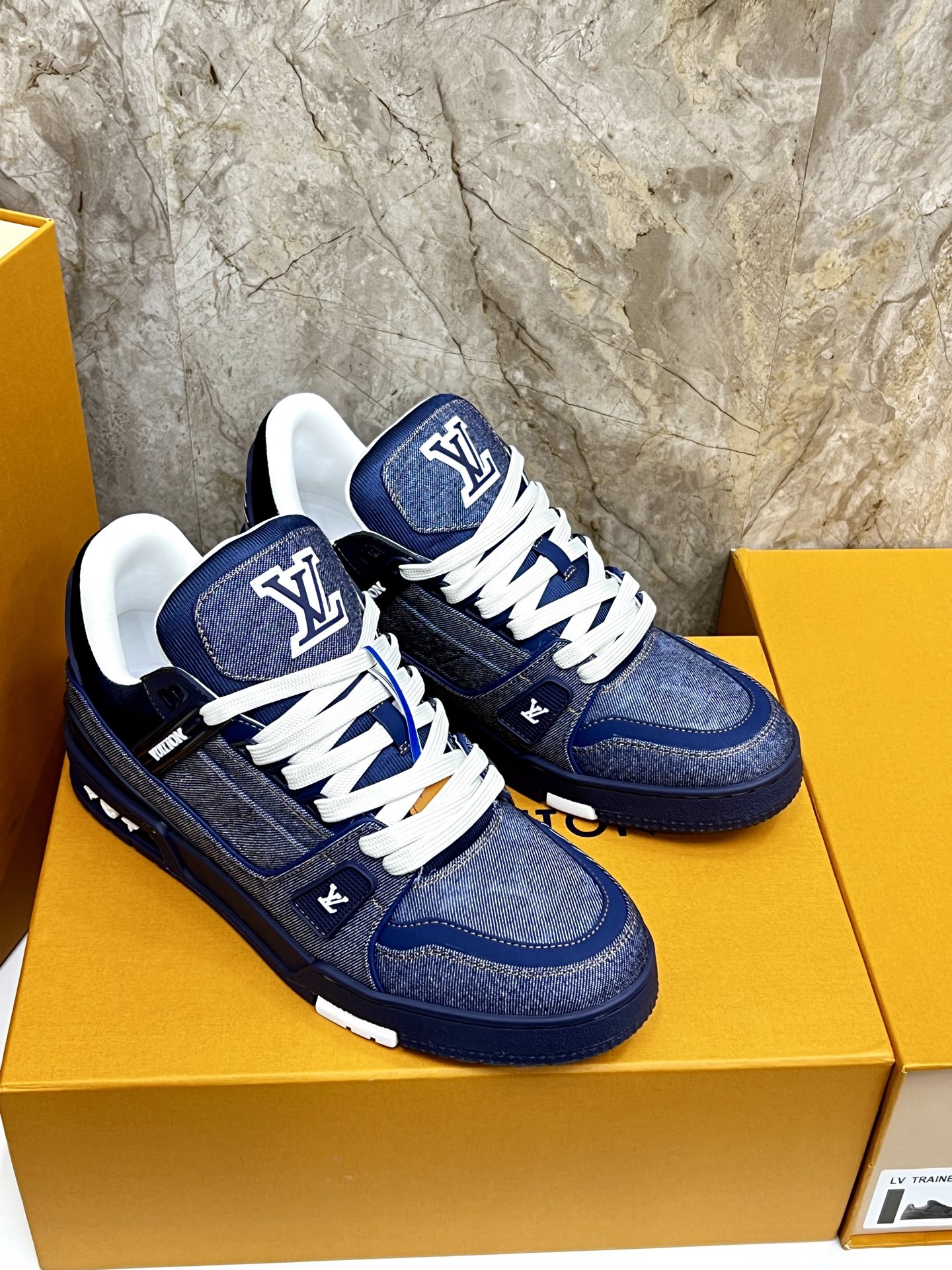 Louis Vuitton Trainer Sneaker: Denim Blue, Perfect for Men, Sizes 35-44 4 i1745214898259 8519 0 2