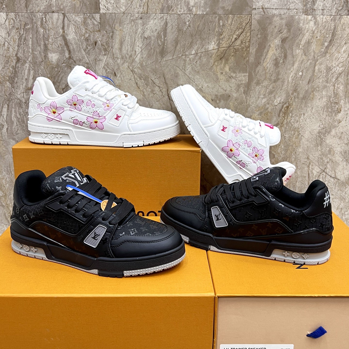 Louis Vuitton Trainer Sneakers: Black Leather, Monogram Detail, and Comfort 10 i1745214973557 5161 0 8