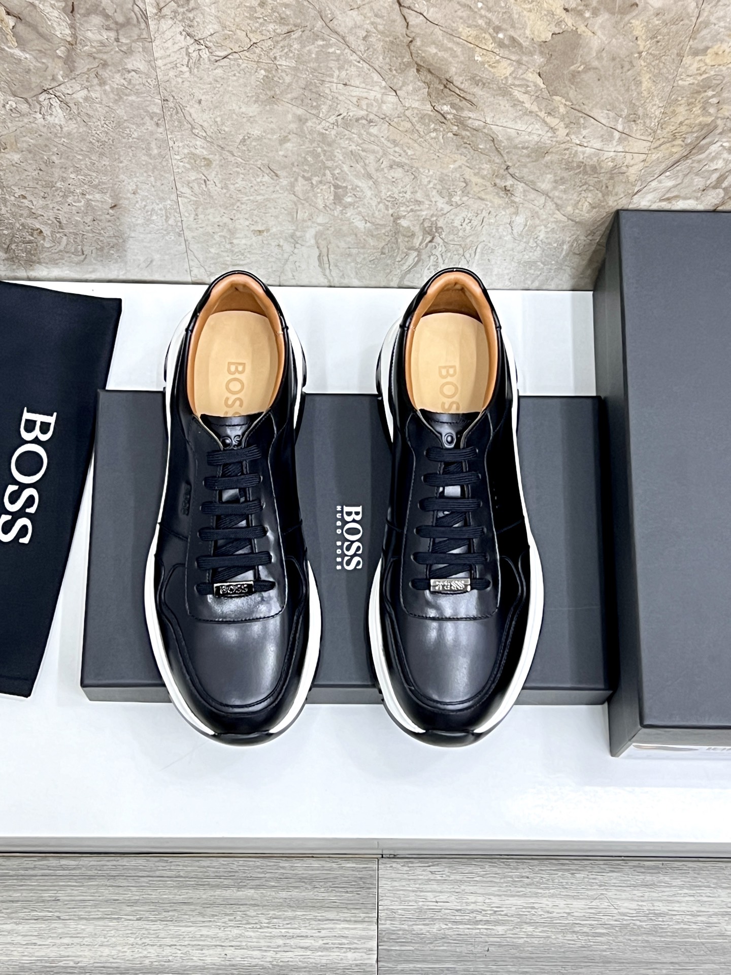 BOSS Men's Leather Casual Sneakers - Elegant and Comfortable Style 2 i1746852610267 3449 0 0