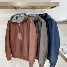 秋冬新款Loro Piana诺 u翩雅 老钱推荐 商务通勤 一衣两穿Bomber Windmate双面穿莲帽夹克外套 经 秋冬新款Loro Piana诺 u翩雅 老钱推荐 商务通勤 一衣两穿Bomber Windmate双面穿莲帽夹克外套 经