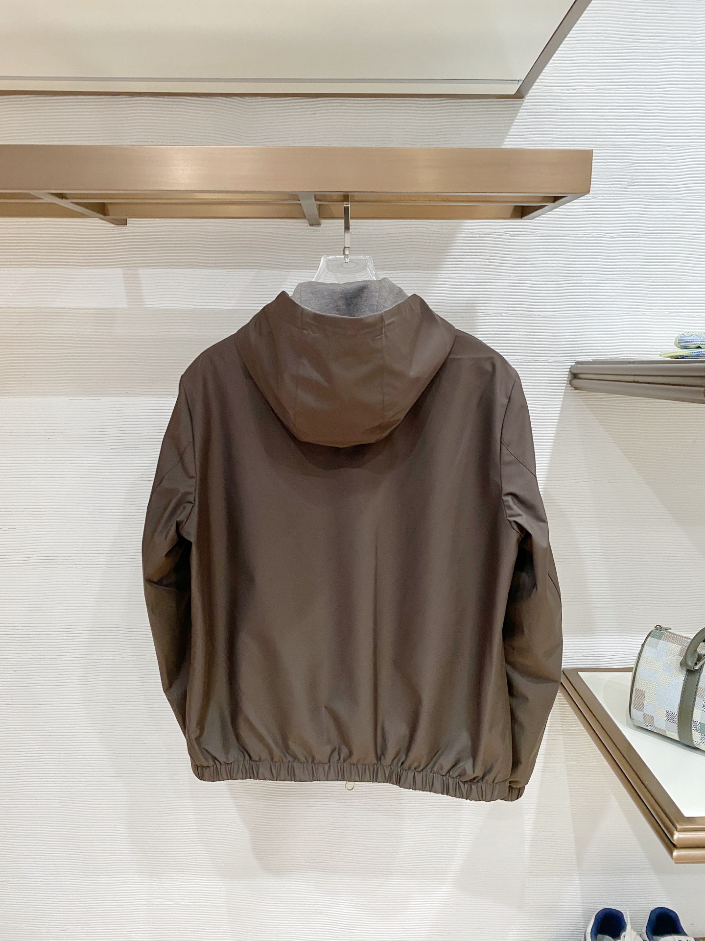 秋冬新款Loro Piana诺 u翩雅 老钱推荐 商务通勤 一衣两穿Bomber Windmate双面穿莲帽夹克外套 经