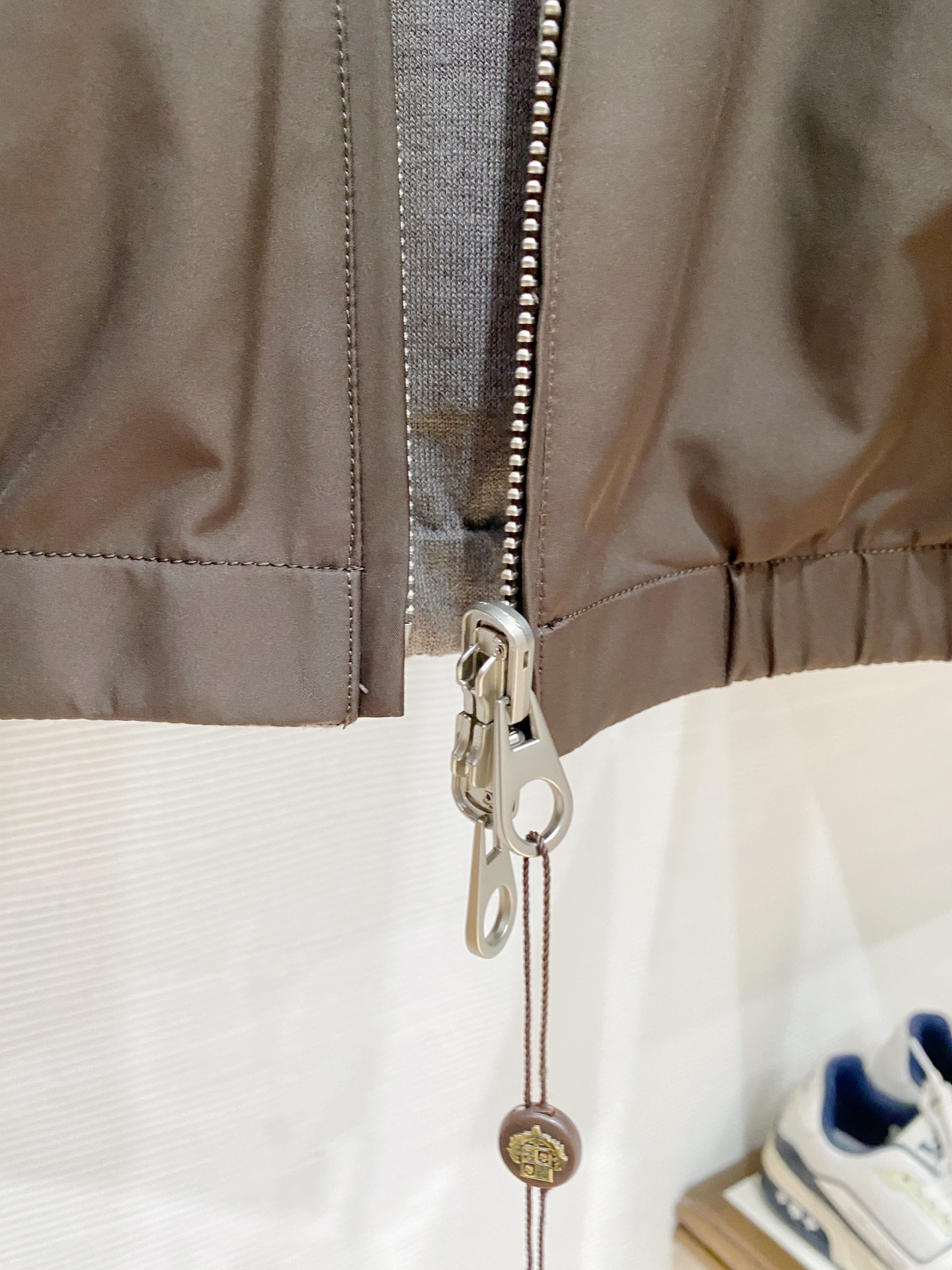 秋冬新款Loro Piana诺 u翩雅 老钱推荐 商务通勤 一衣两穿Bomber Windmate双面穿莲帽夹克外套 经