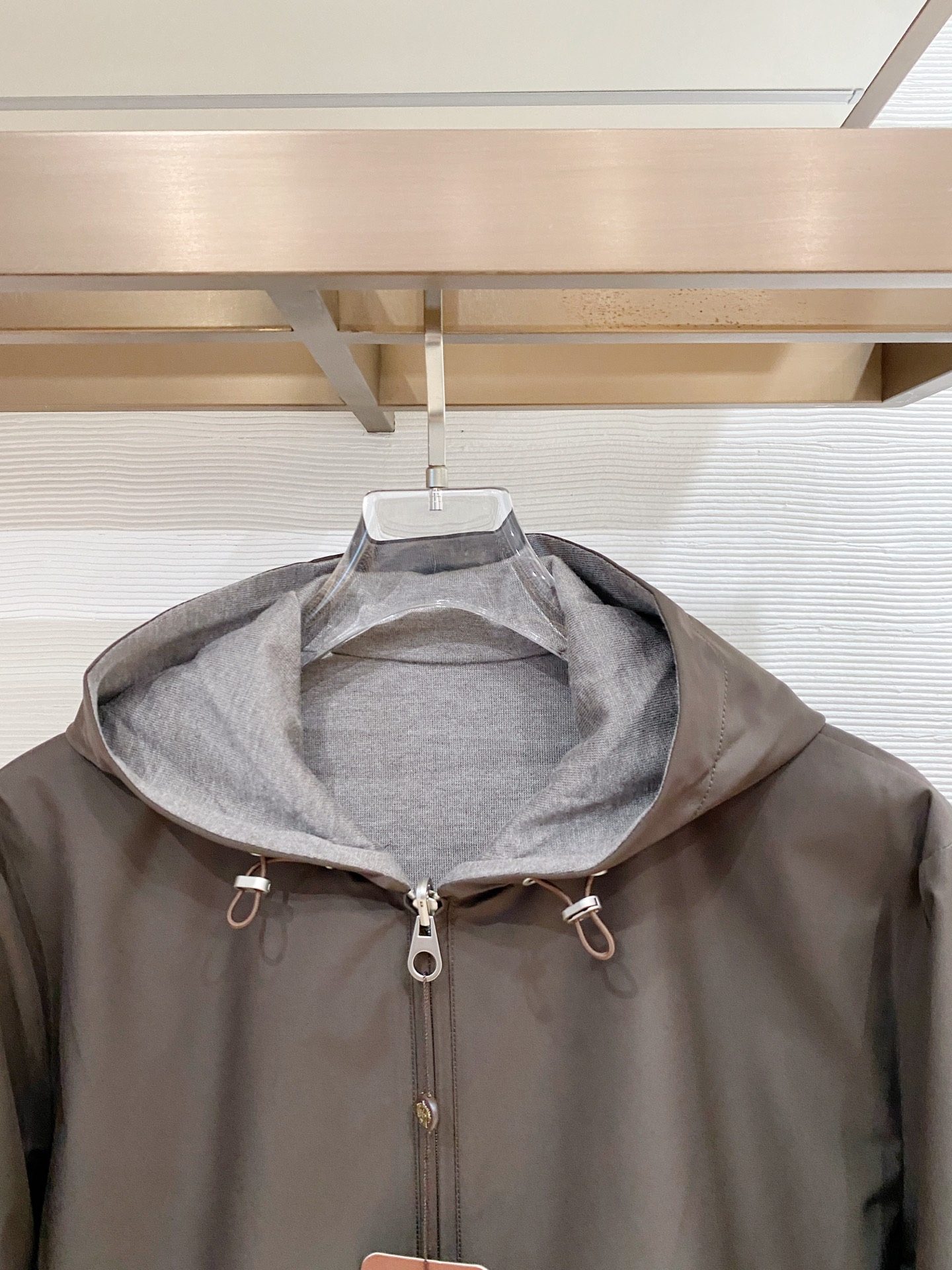 秋冬新款Loro Piana诺 u翩雅 老钱推荐 商务通勤 一衣两穿Bomber Windmate双面穿莲帽夹克外套 经