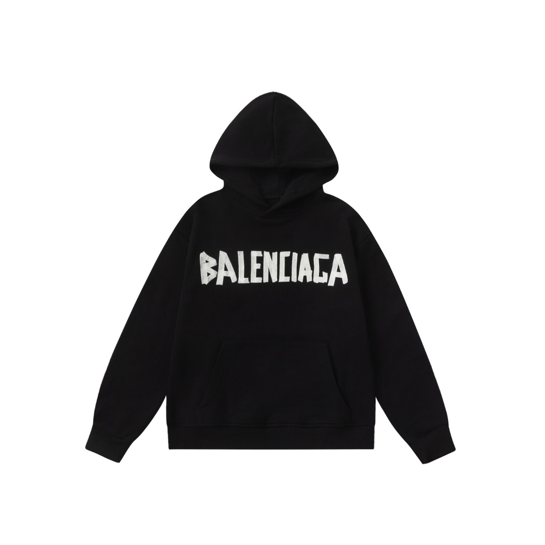 Tape Print Hoodie: 138￥ Sizes: 100-165