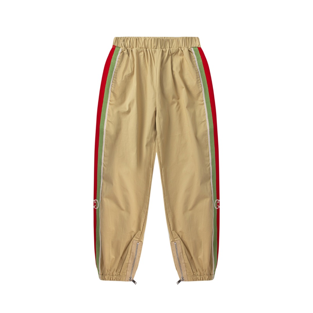 Pantalones caqui con cinta de tela: 138￥ Tallas: 100-160
