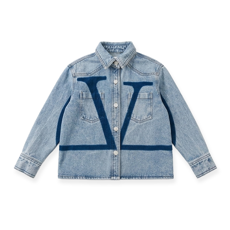 Chaqueta de mezclilla LV: @158 Talla: 100-160