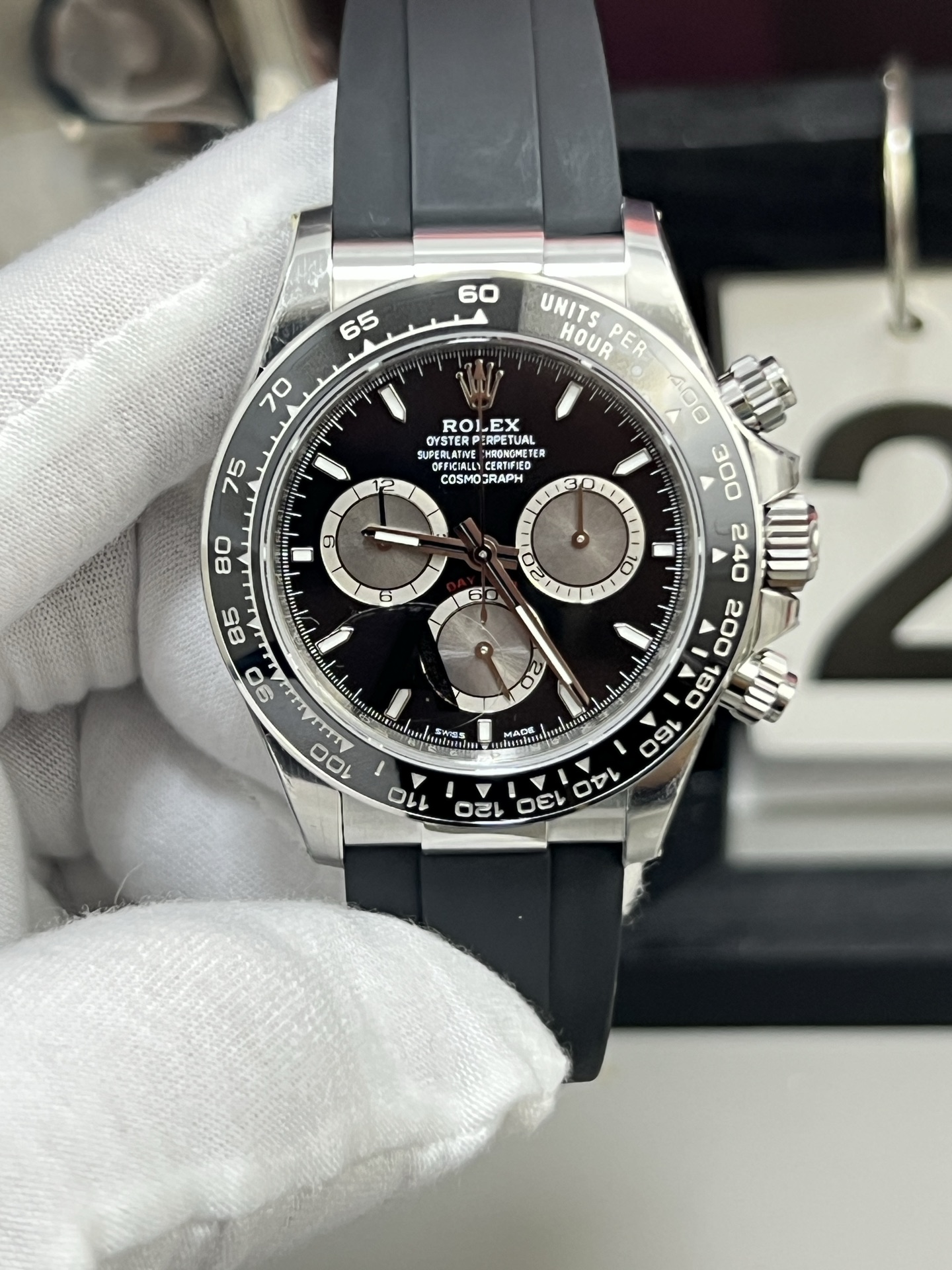 NO:741949,VS V2 version counterweighted Daytona Petit Le Mans Dandong 4131 movement,19860909VS V2版配重迪通拿小勒芒 丹东4131机芯,,Watch
