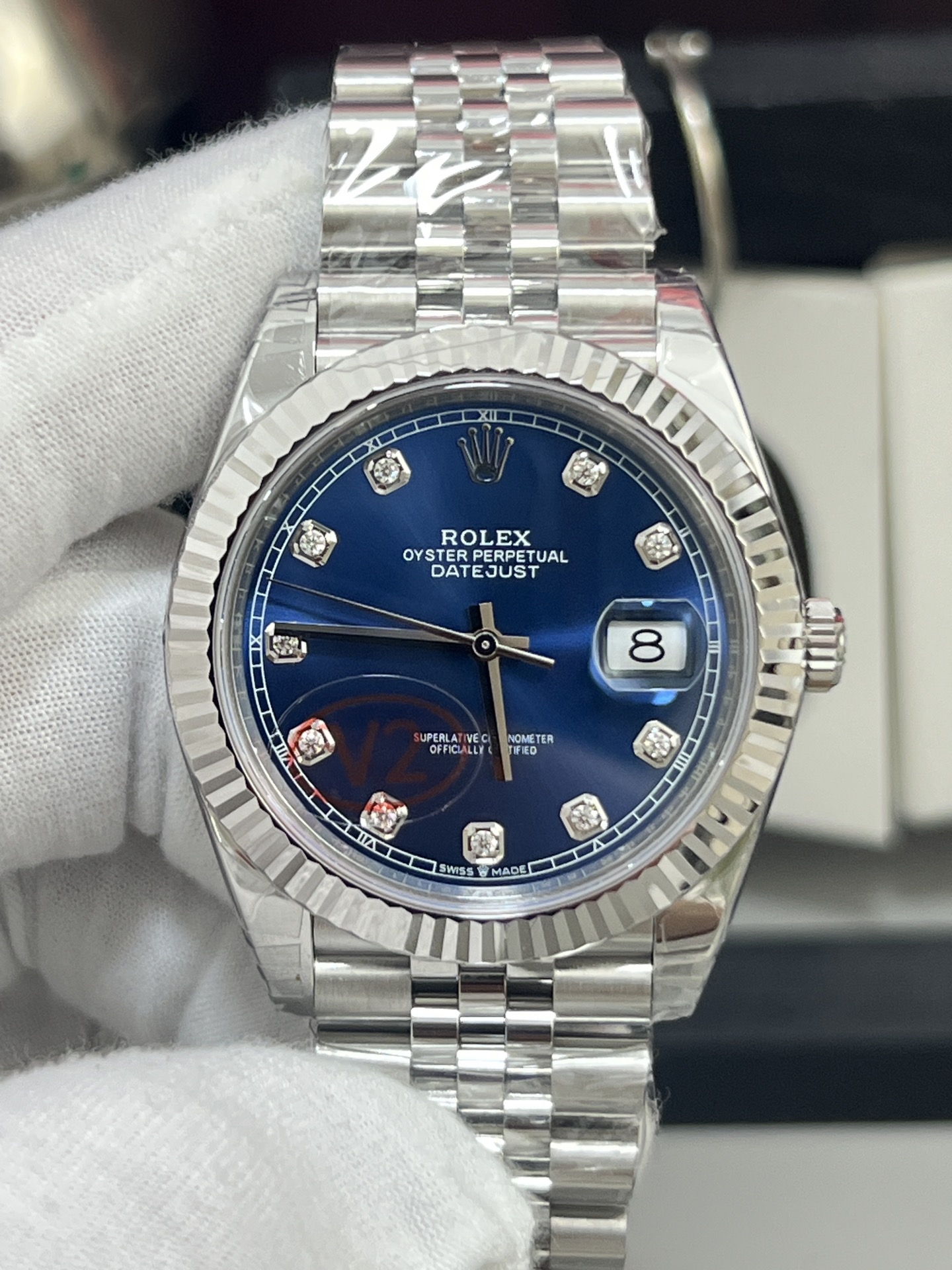NO:741940,VS log 41mm blue diamond V2 version, Dandong movement!  ,19860909VS日志41mm蓝钻V2版,丹东机芯！,,Watch