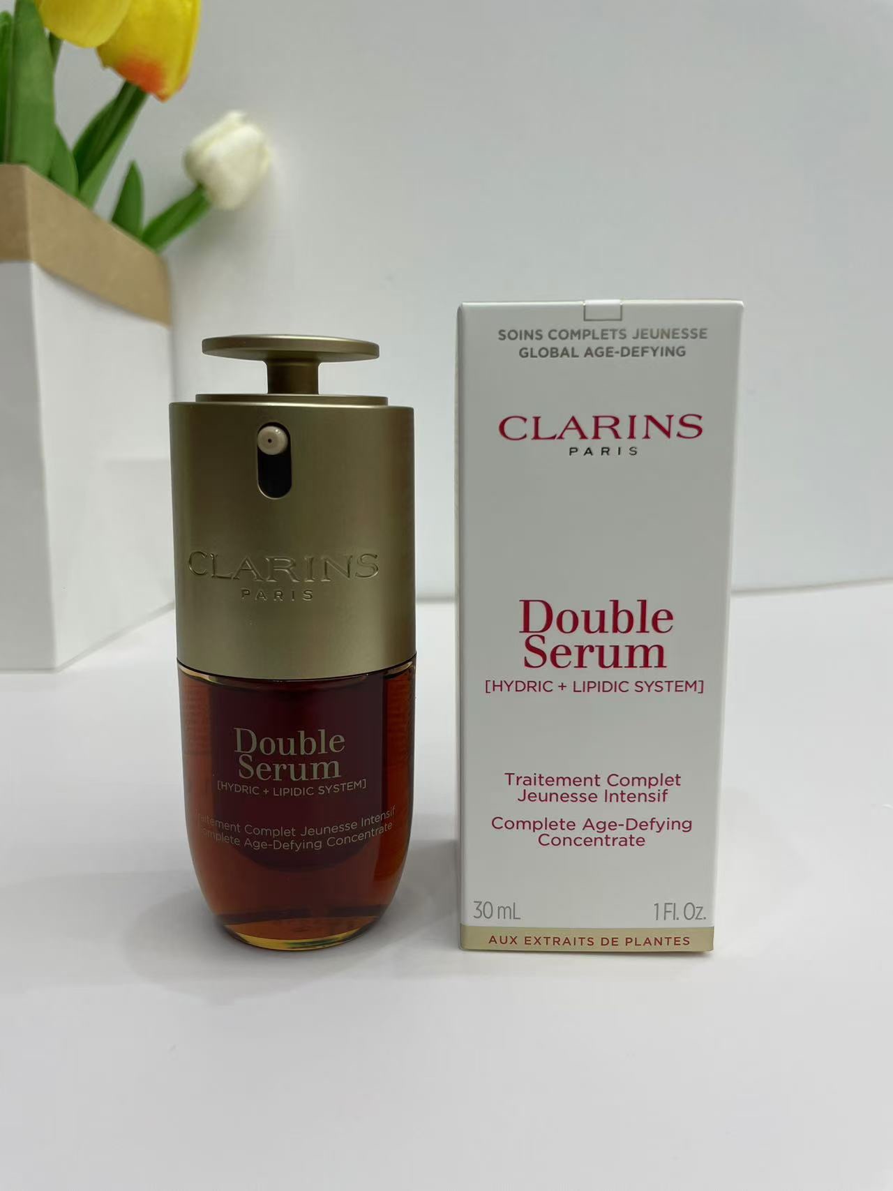 35! ¡Última versión de la novena generación de Clarins Double Serum 30ML Código: 0487389 Versión Mingtong, detalles per…