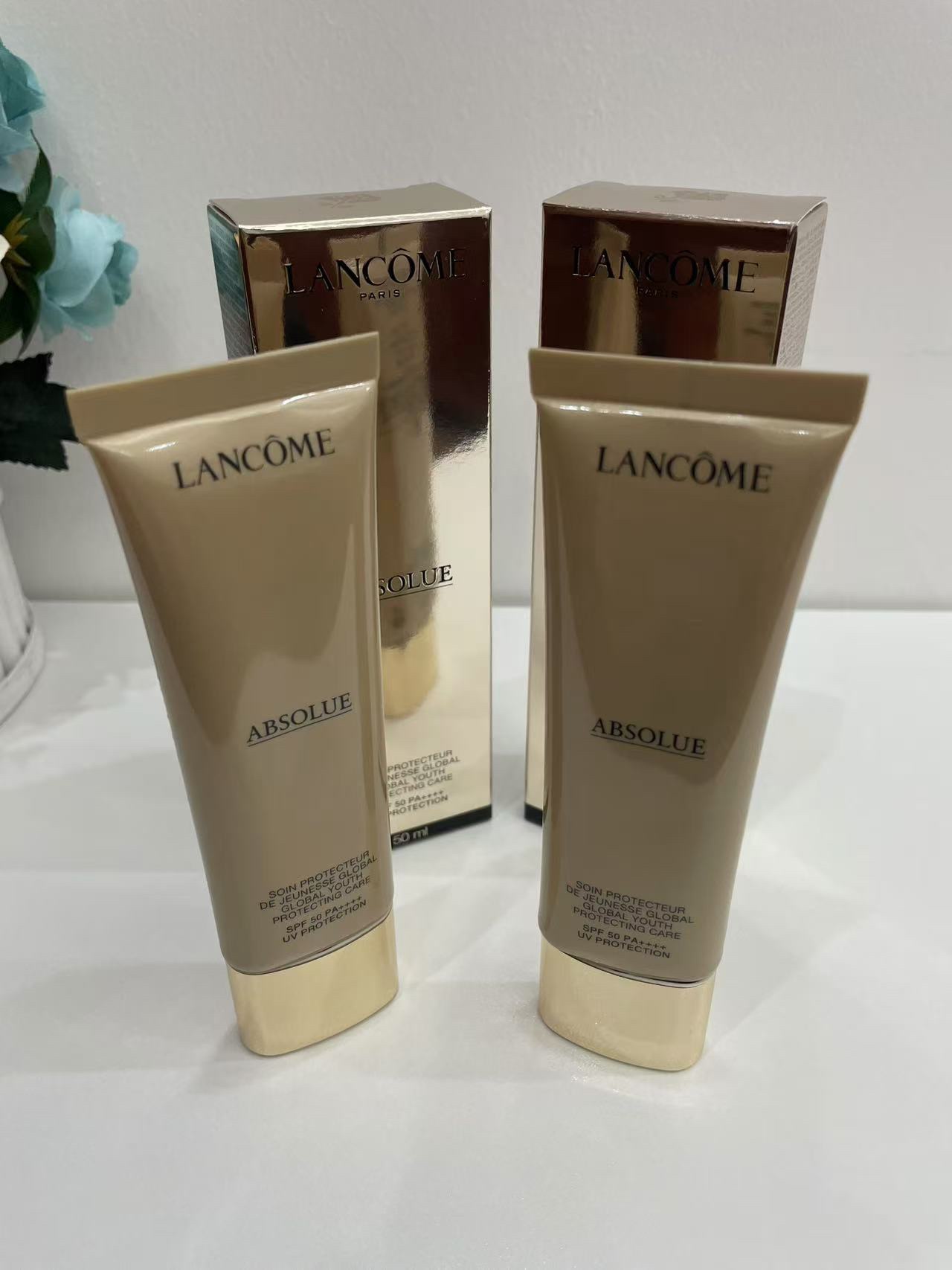 50. Lancôme Absolue Premium Sunscreen SPF50 50ml/Mingtong Edition 🔜 Mingtong Edition. High quality❗️🇫🇷LANCOME/Lancôm…