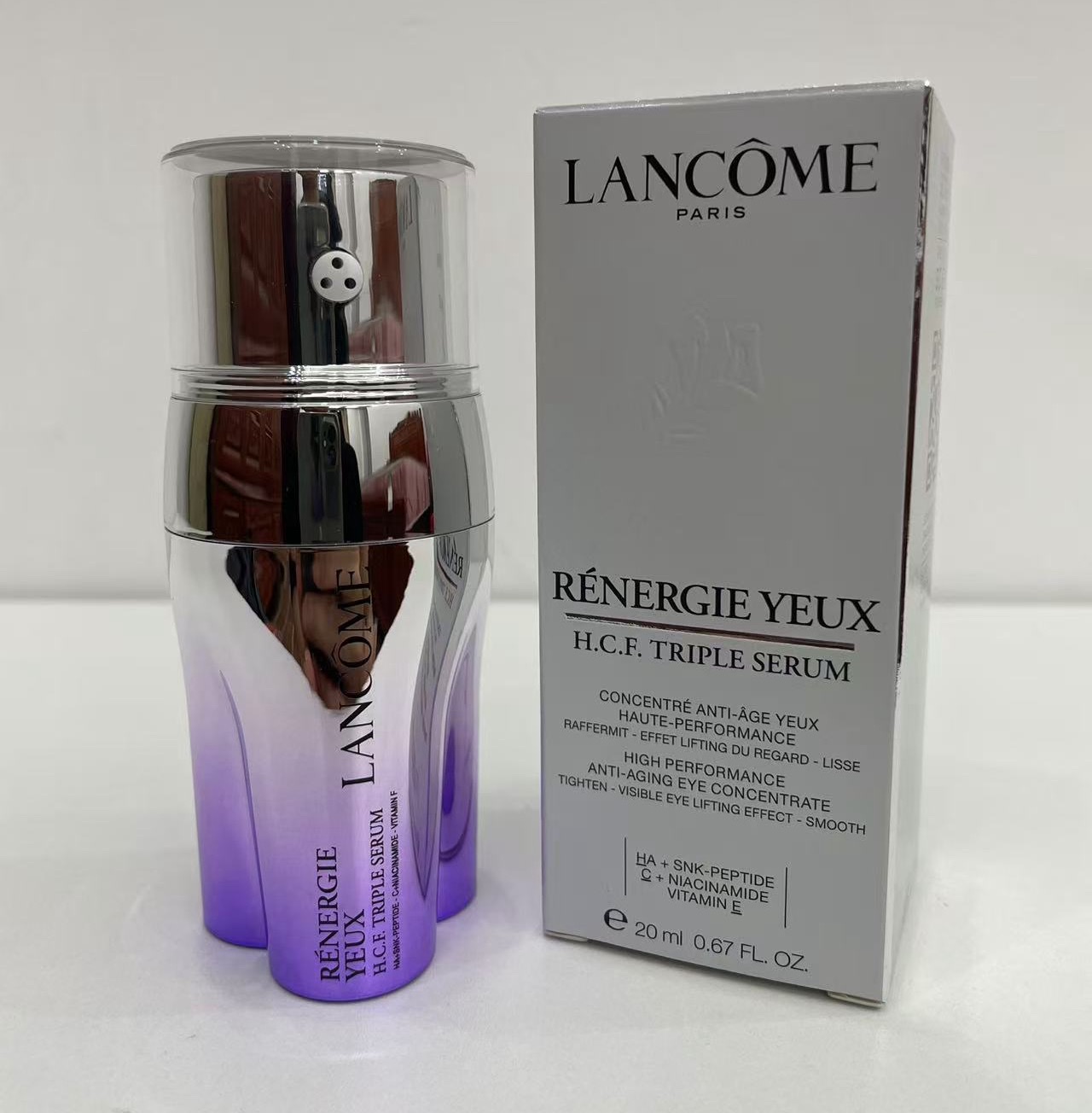 100. Crema de ojos triple reafirmante Lancôme 20ml/Versión Mingtong 🔜 Versión Mingtong. ¡Alta calidad❗🇫🇷LANCOME/兰蔻 C…
